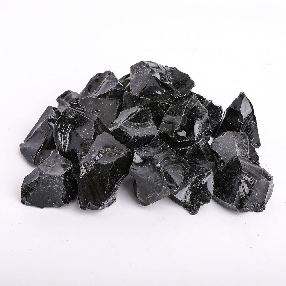 1kg Black Obsidian Raw Healing Stone for Grounding