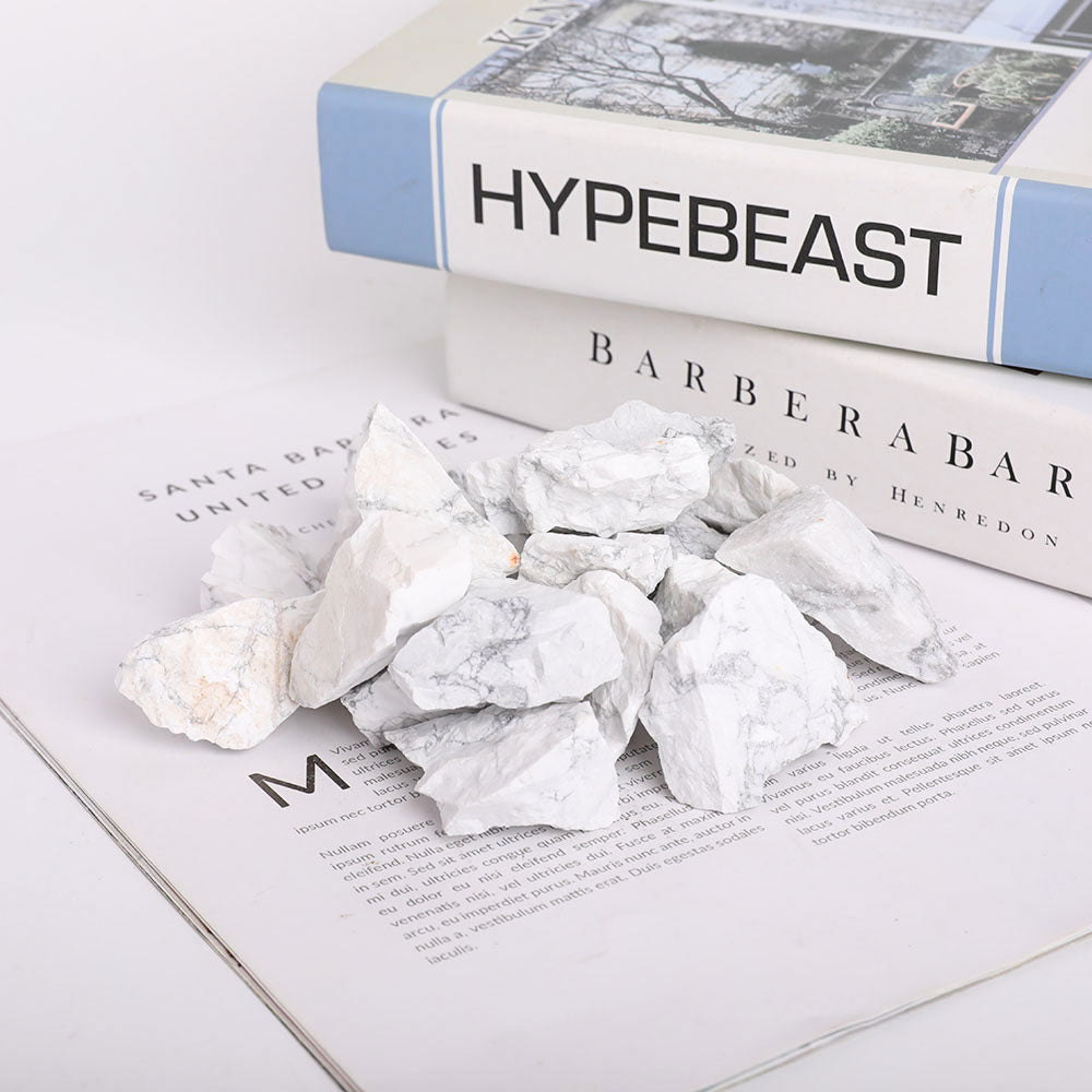 1kg Howlite Raw Crystal Stone for Meditation and Healing