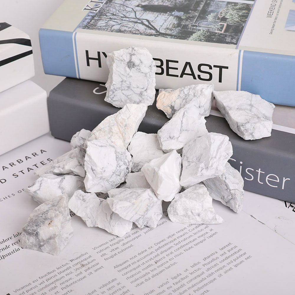 1kg Howlite Raw Crystal Stone for Meditation and Healing