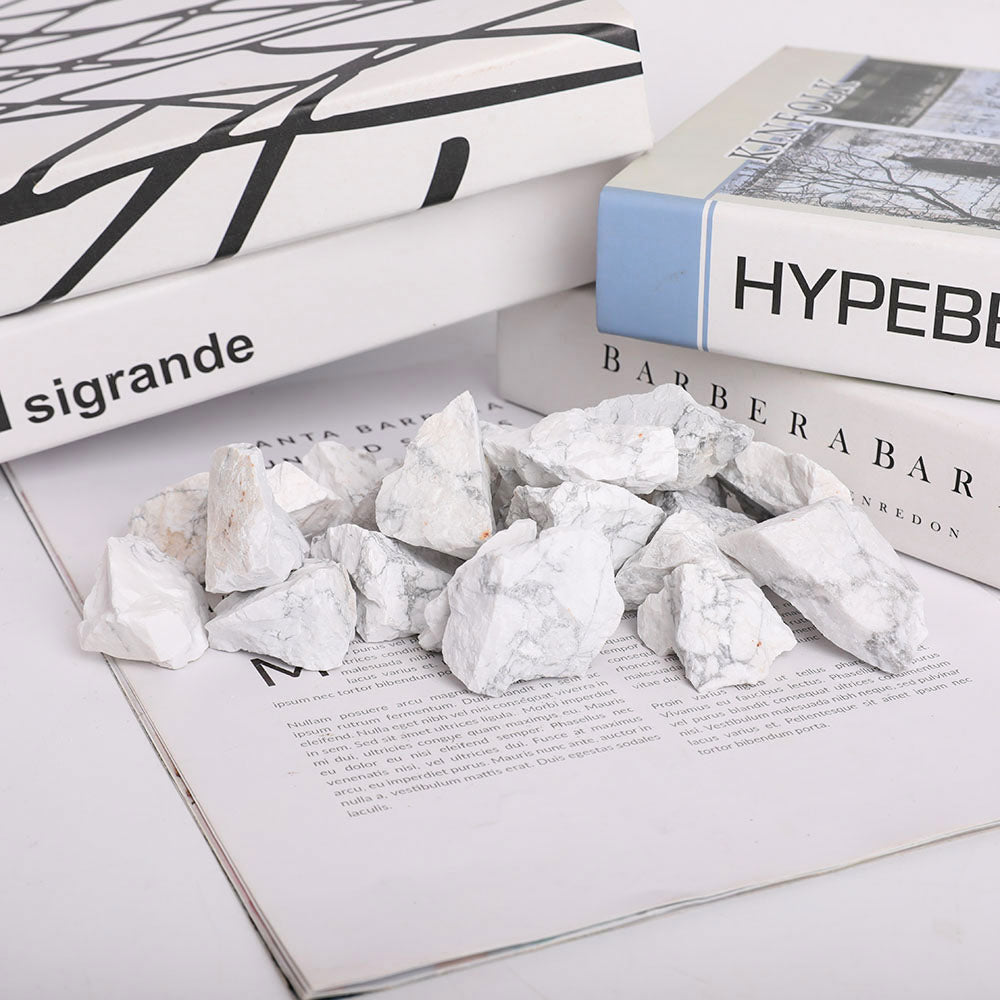 1kg Howlite Raw Crystal Stone for Meditation and Healing