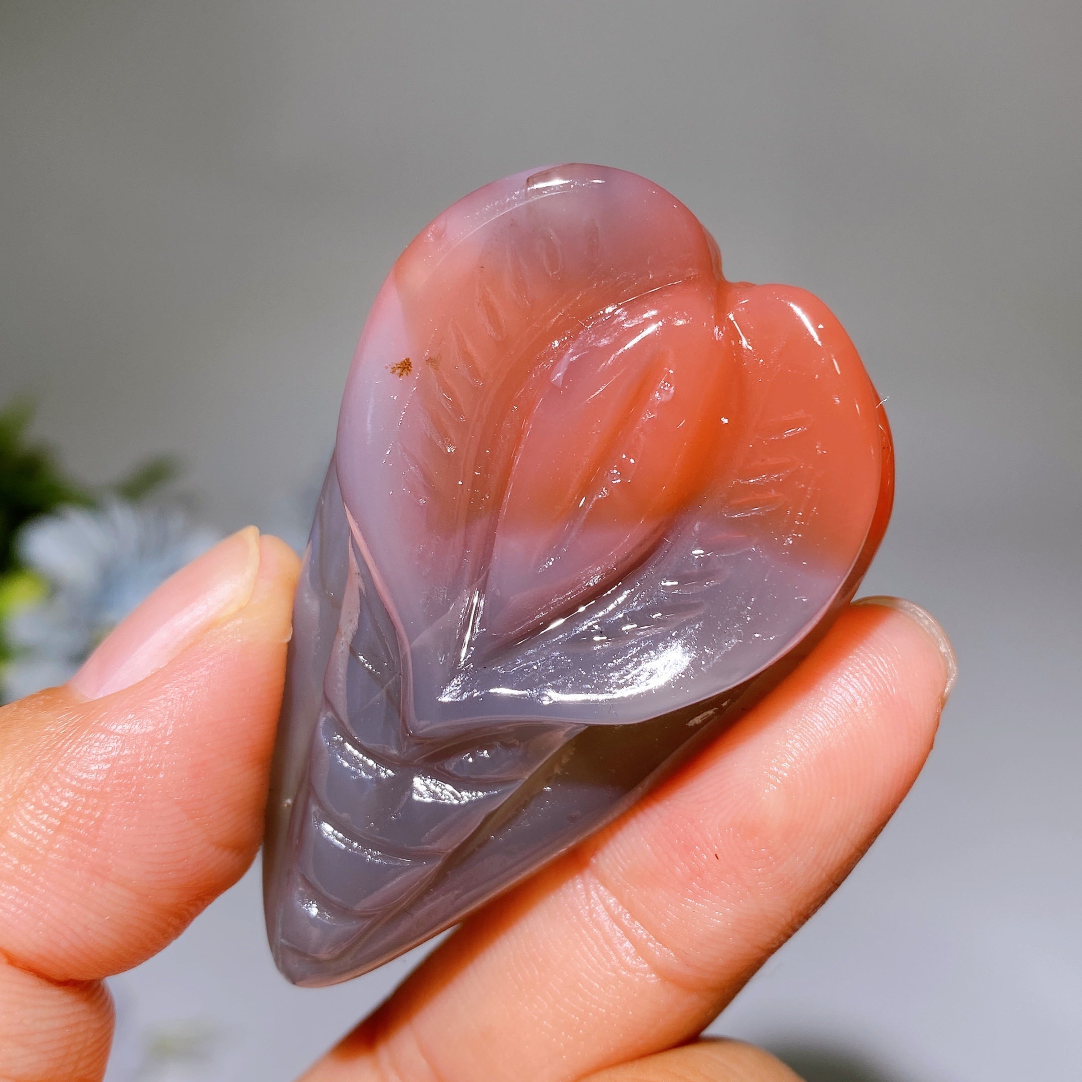 2.0-2.2" Crystal Heart Carvings for Healing and Meditation