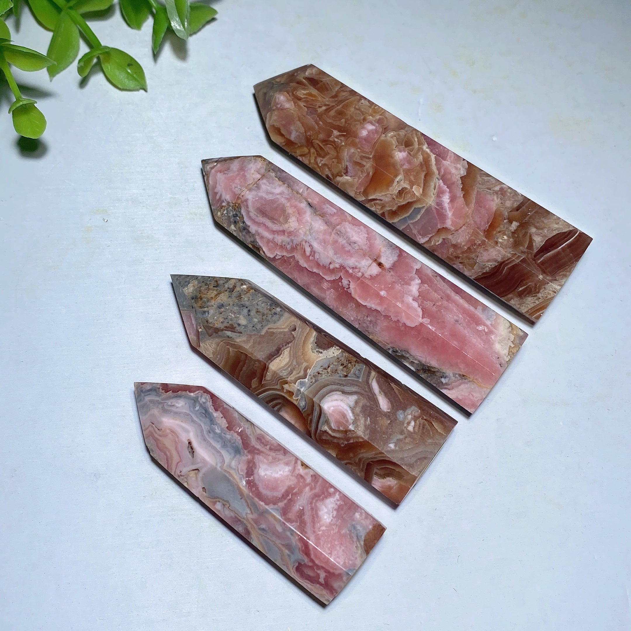 2.0-3.5 Inch Chocolate Rhodochrosite Crystal Point for Healing