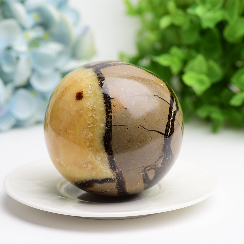 2.0-3.5 inch Septarium Crystal Sphere for Healing Energy