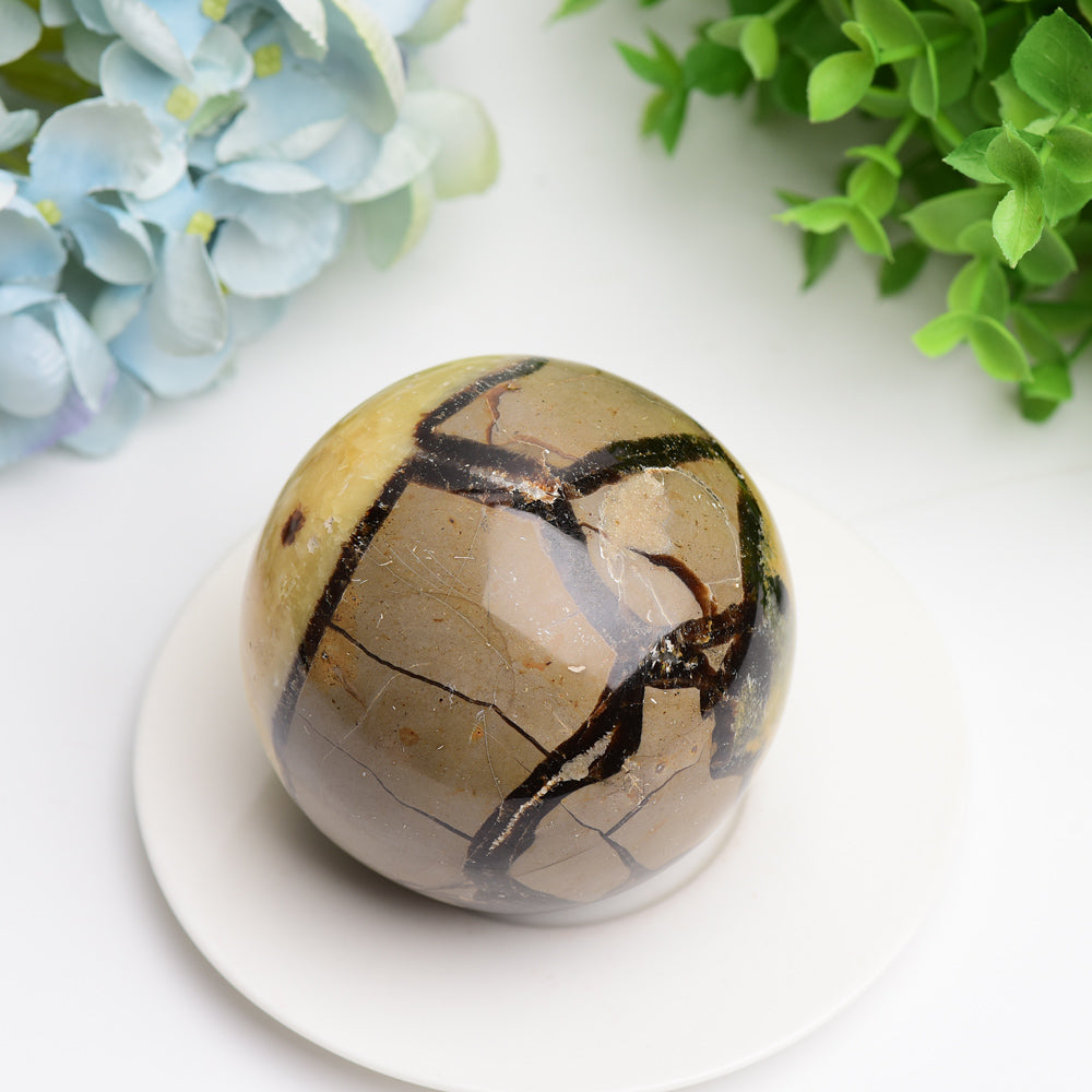 2.0-3.5 inch Septarium Crystal Sphere for Healing Energy