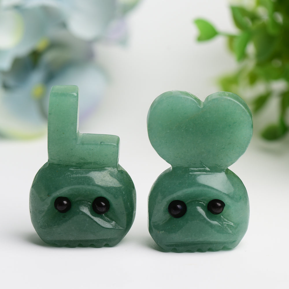 2.0" Green Aventurine & Honey Calcite LOVE Letters Set