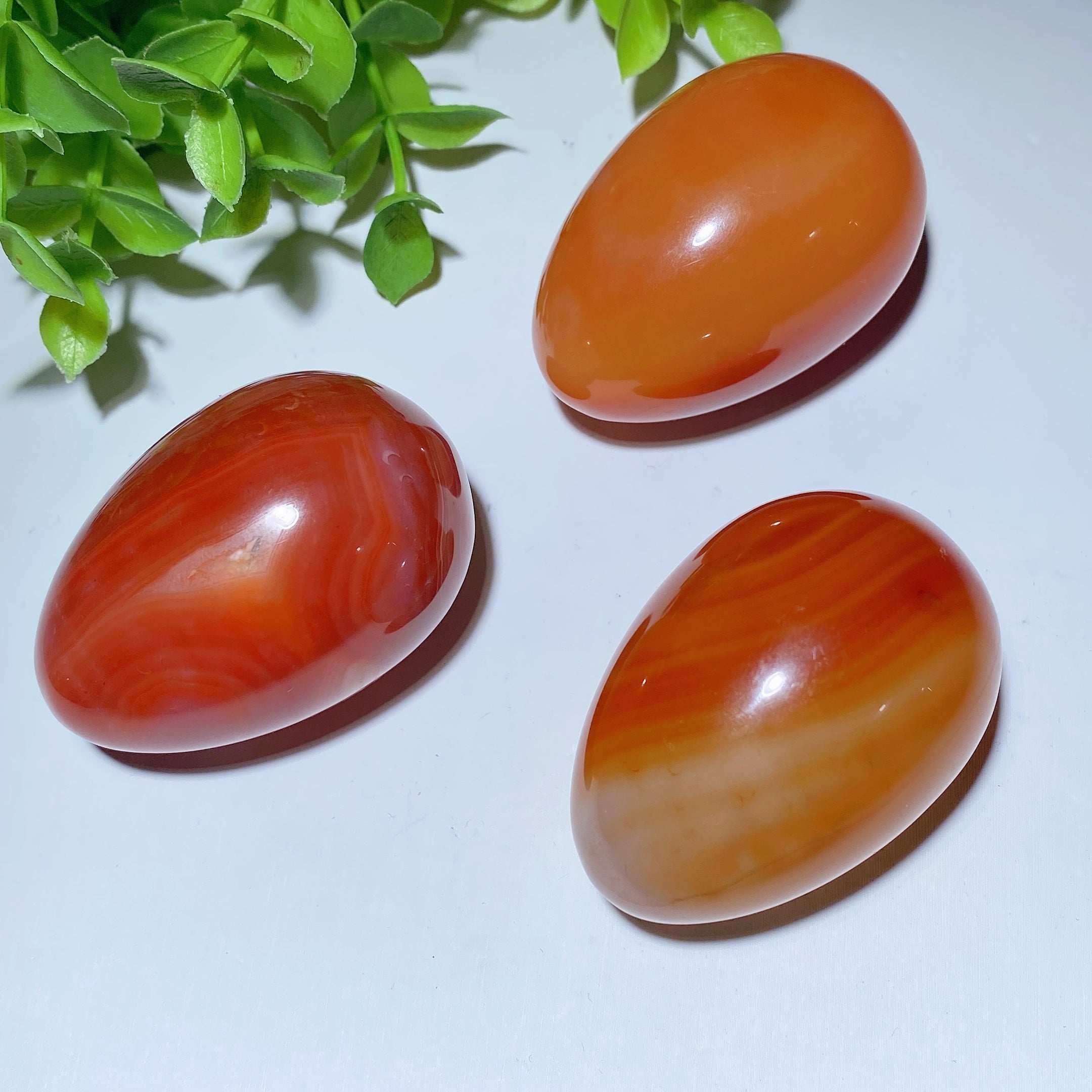 2.0 Inch Carnelian Crystal Egg for Healing