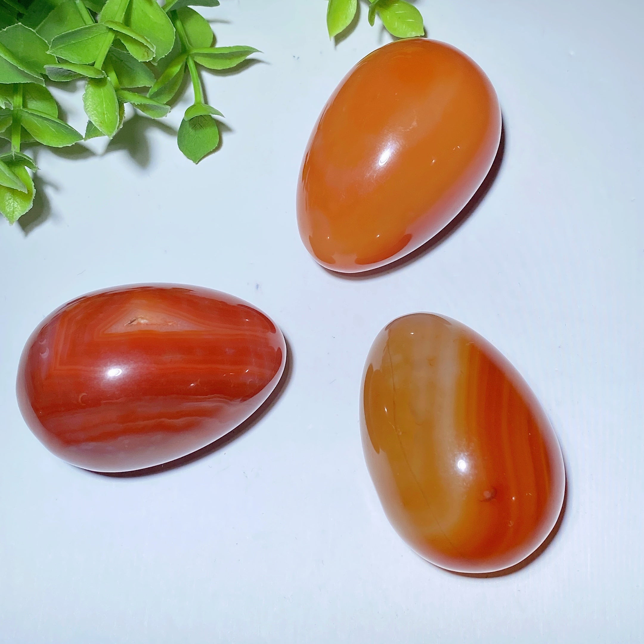 2.0 Inch Carnelian Crystal Egg for Healing