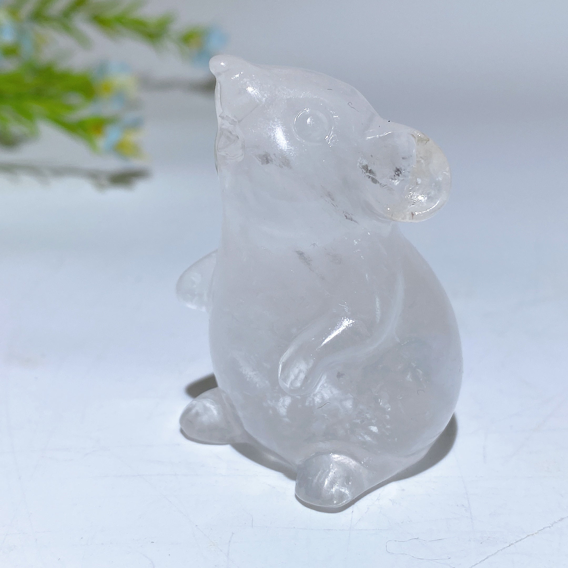 2.0 Inch Crystal Mouse Figurine - Healing Stone Carving