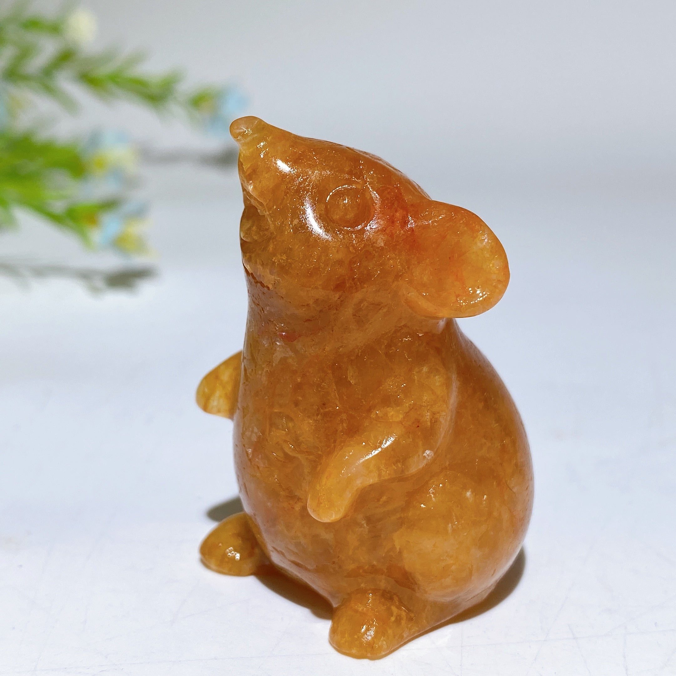 2.0 Inch Crystal Mouse Figurine - Healing Stone Carving