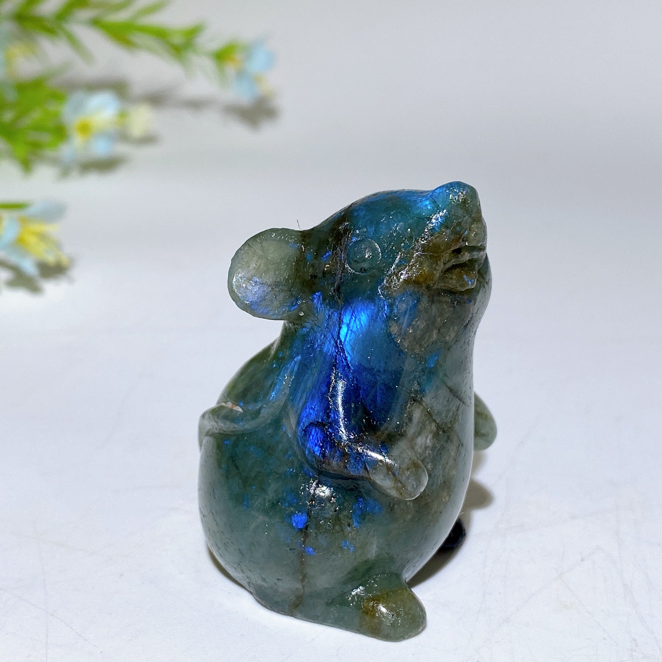 2.0 Inch Crystal Mouse Figurine - Healing Stone Carving