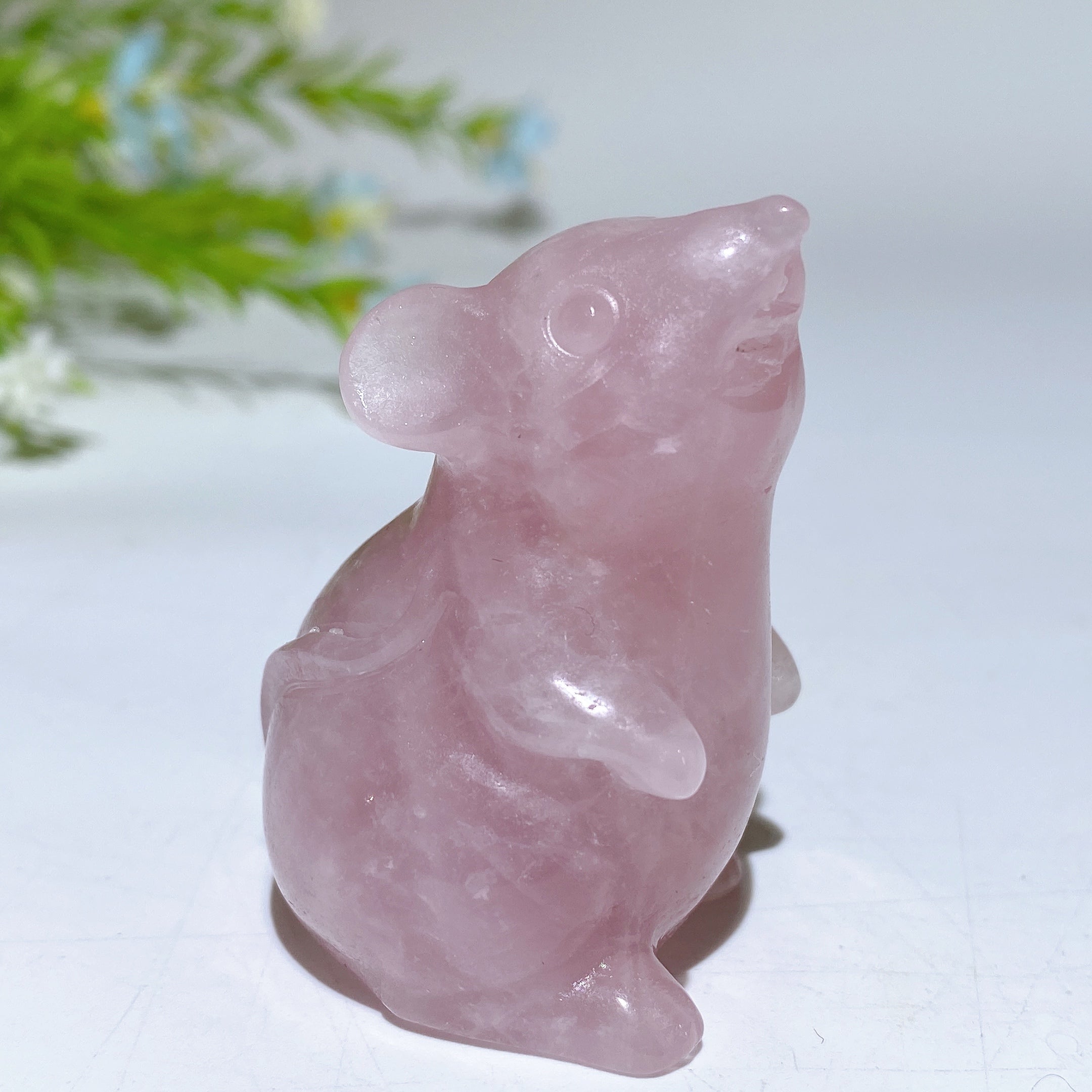 2.0 Inch Crystal Mouse Figurine - Healing Stone Carving