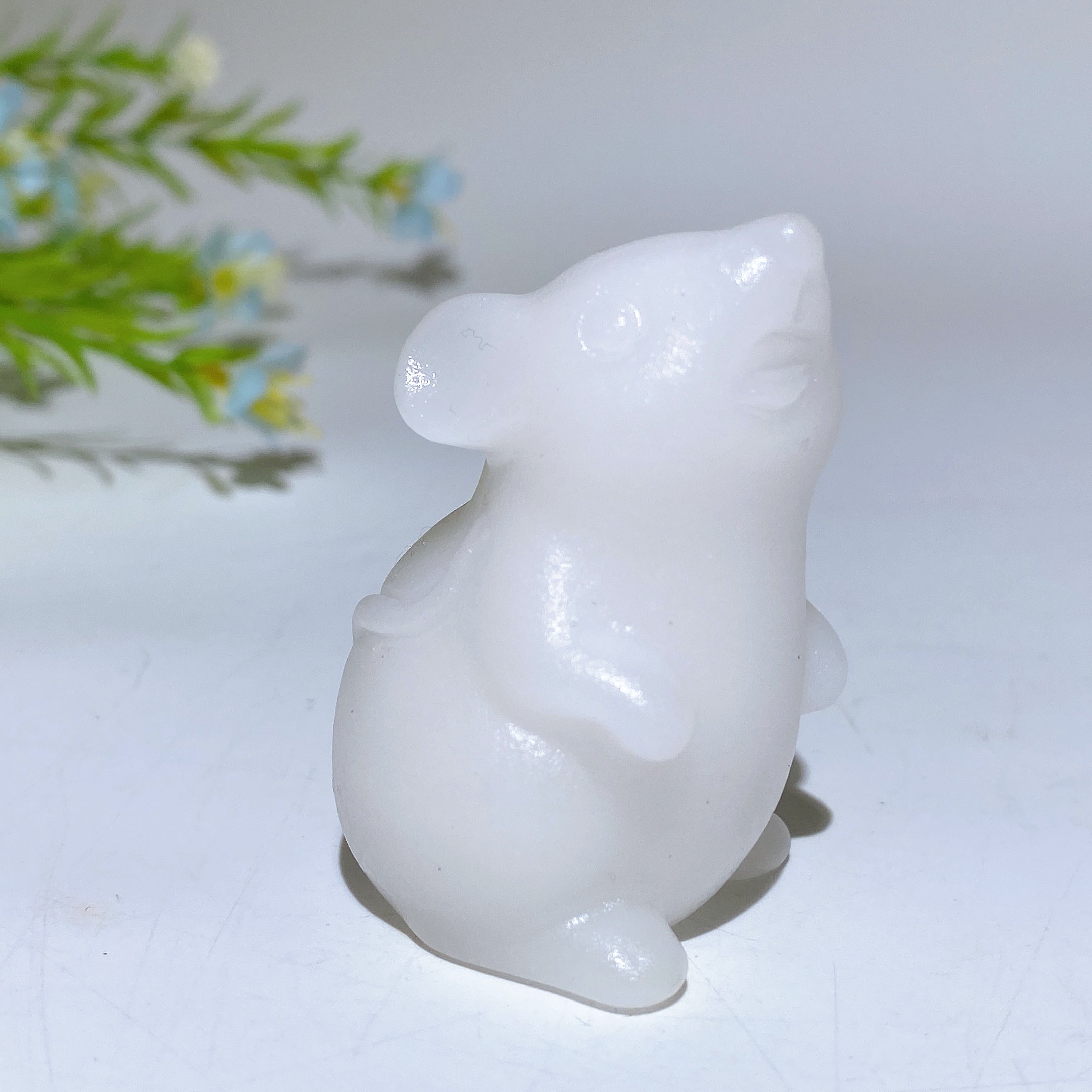 2.0 Inch Crystal Mouse Figurine - Healing Stone Carving