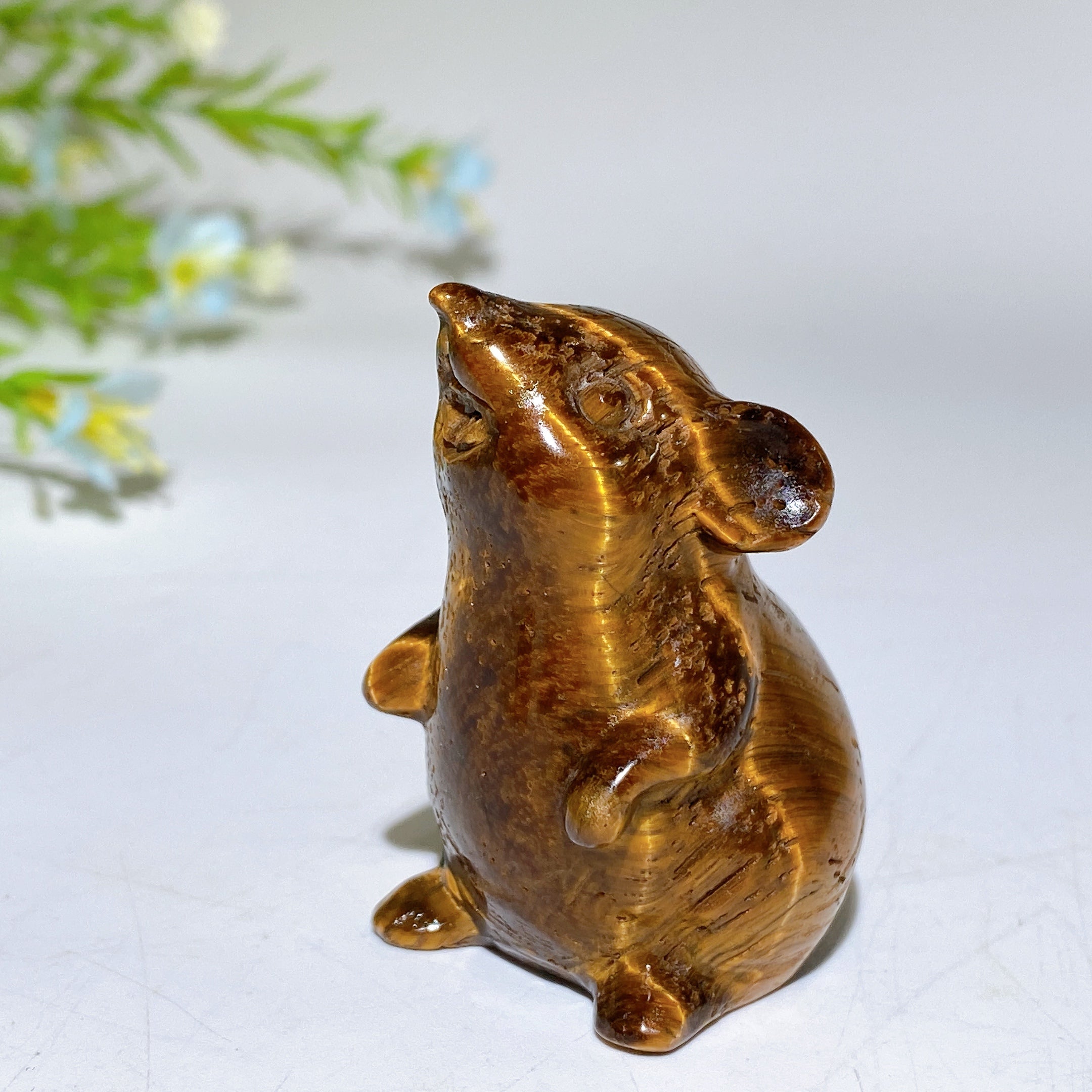 2.0 Inch Crystal Mouse Figurine - Healing Stone Carving