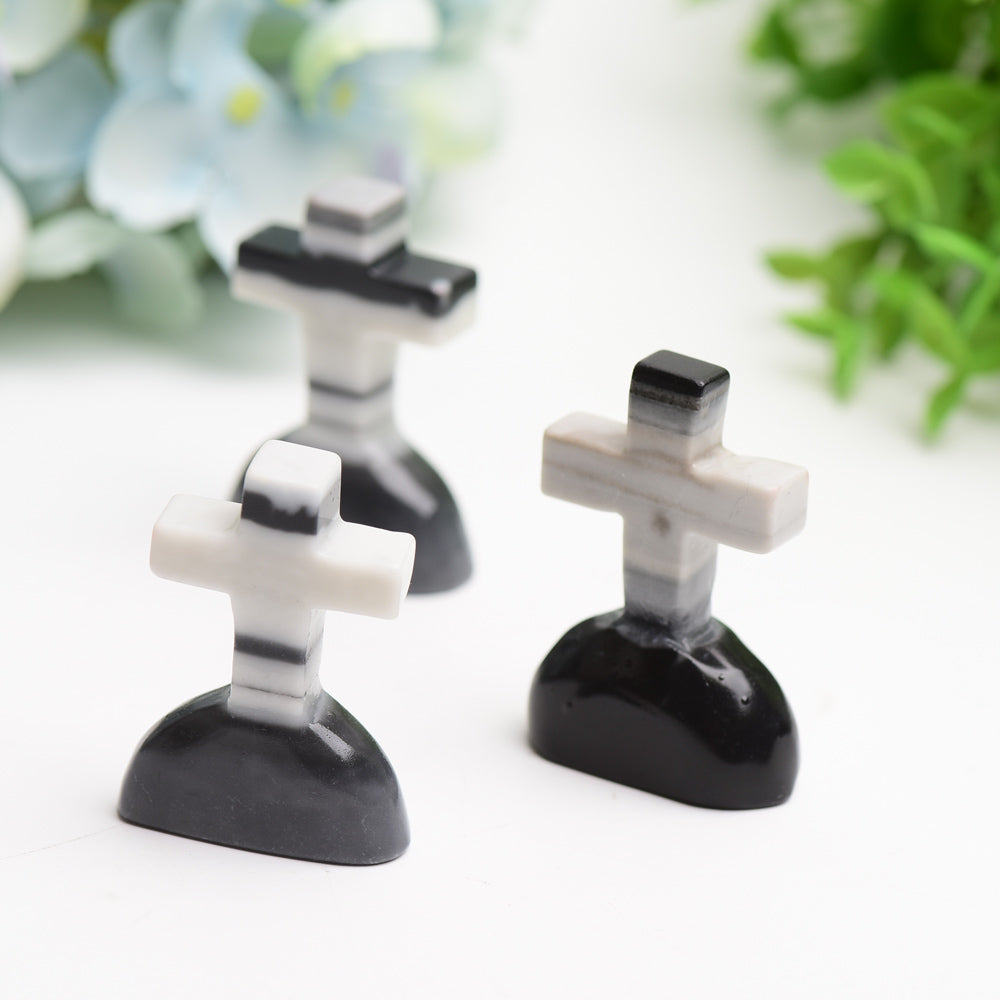 2.0 Inch Jade Tomb Crystal Carving for Halloween Decor