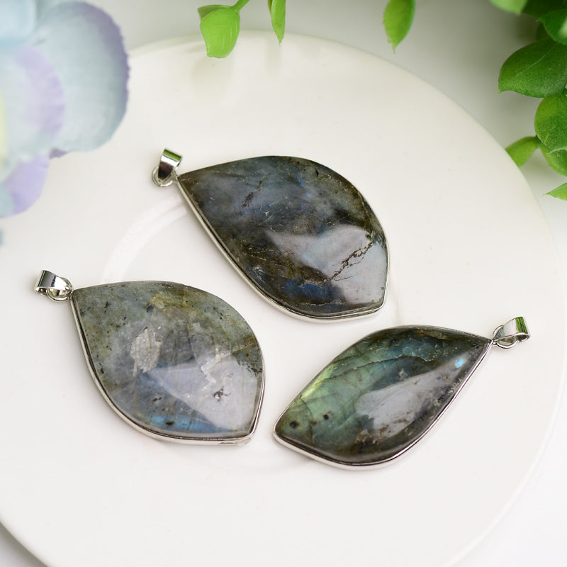2.0 inch Labradorite Crystal Pendant for Spiritual Protection