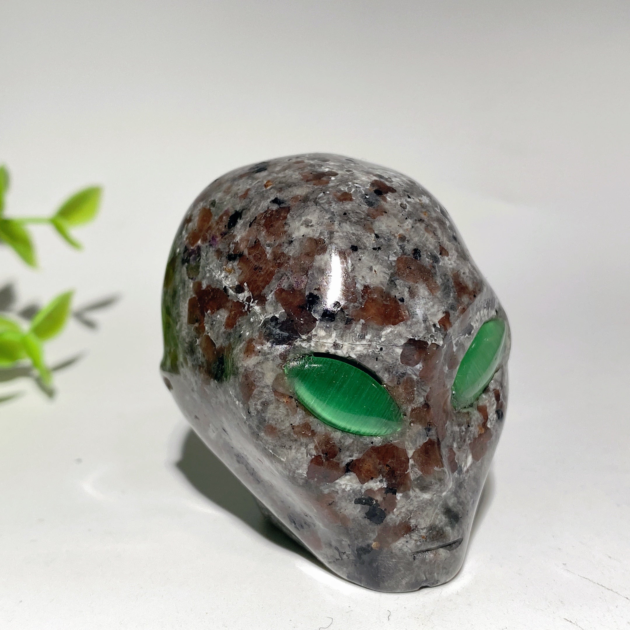 2.0 inch Mixed Crystal Alien Head Healing Figurine