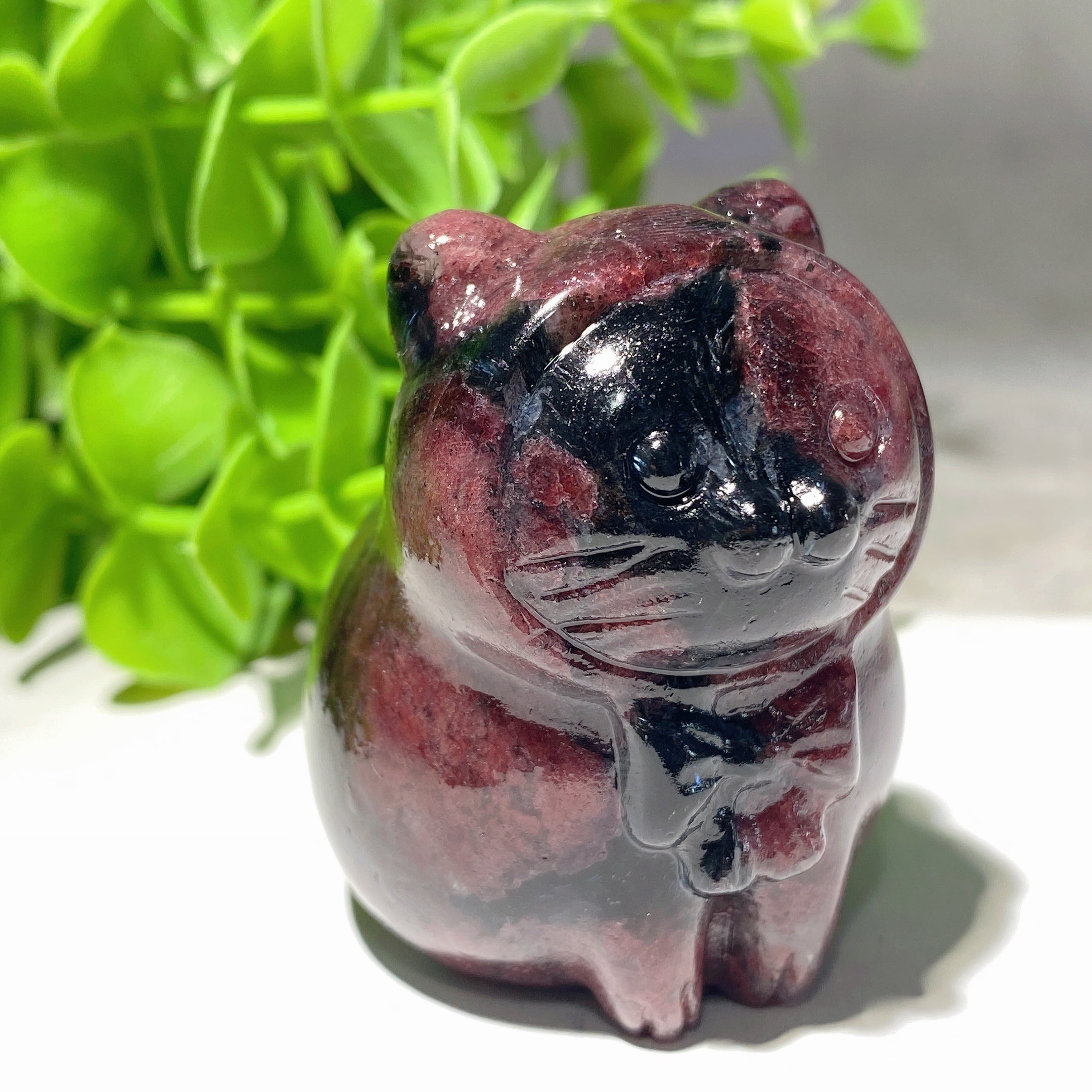2.0 inch Mixed Crystal Cat Carvings for Healing