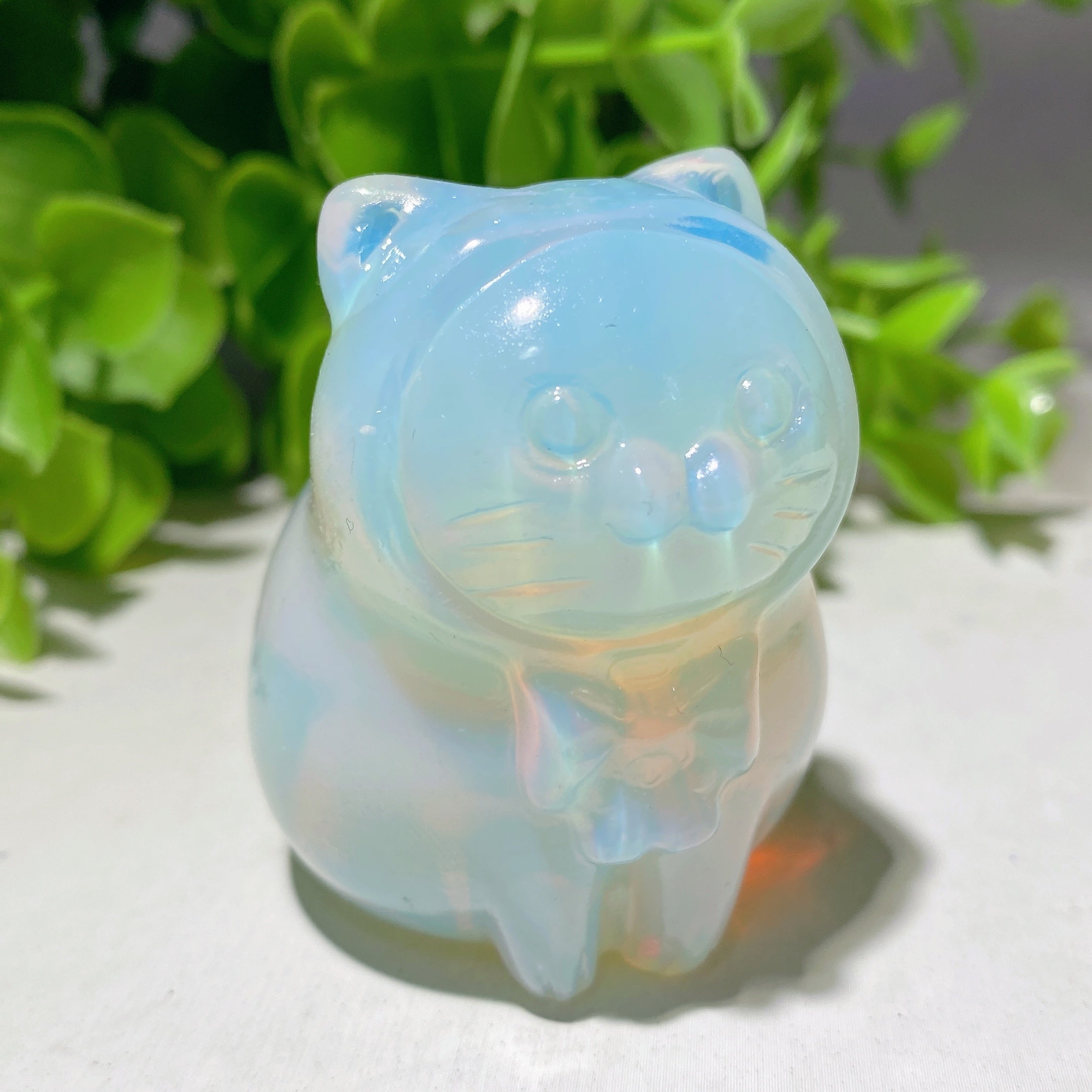 2.0 inch Mixed Crystal Cat Carvings for Healing