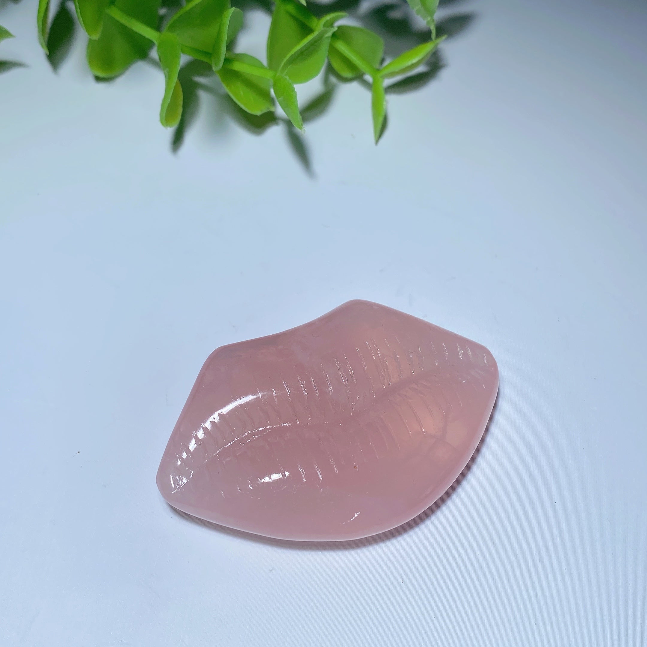 2.0 Inch Mixed Crystal Lips Carving Figurine for Healing