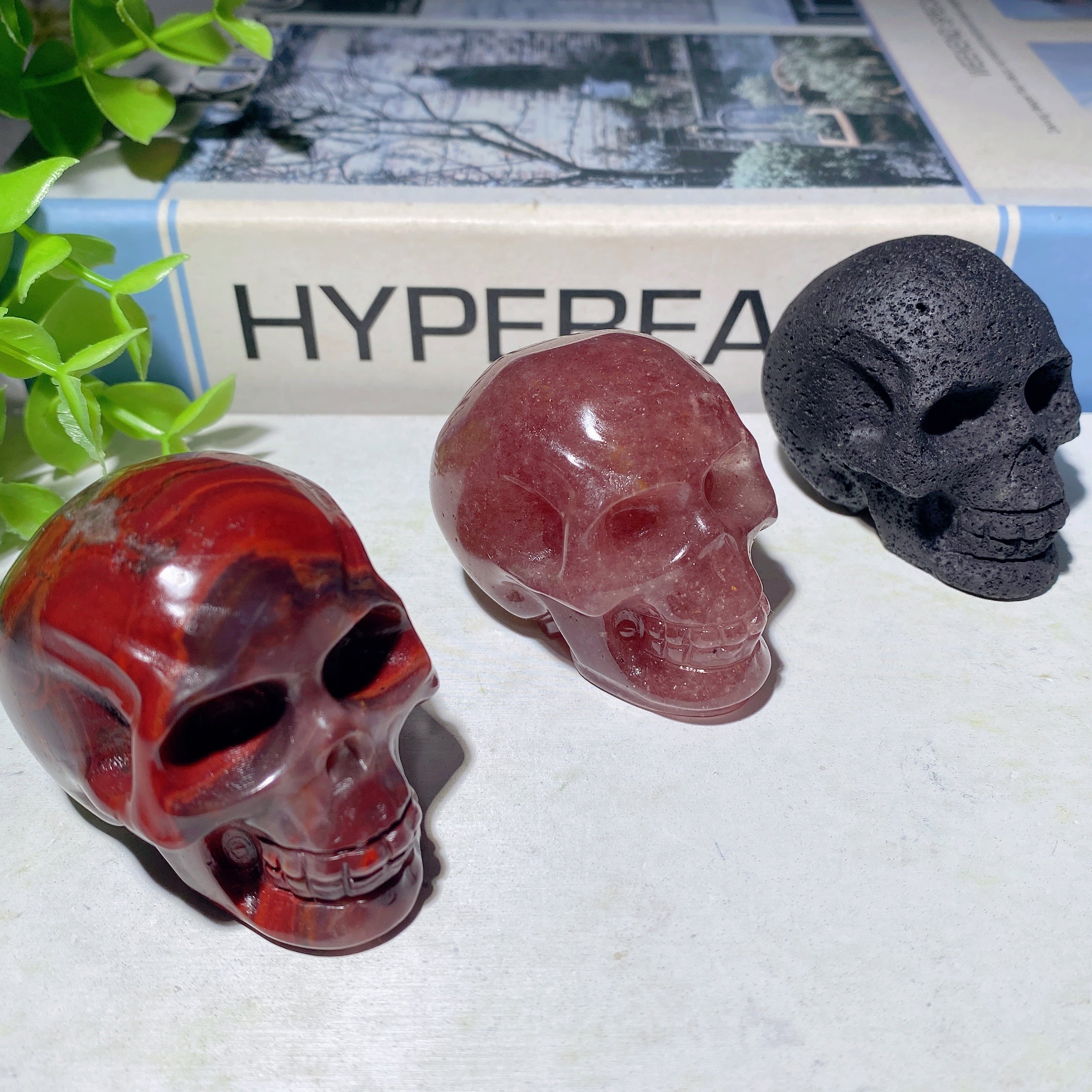 2.0 inch Mixed Crystal Skull Carvings for Healing