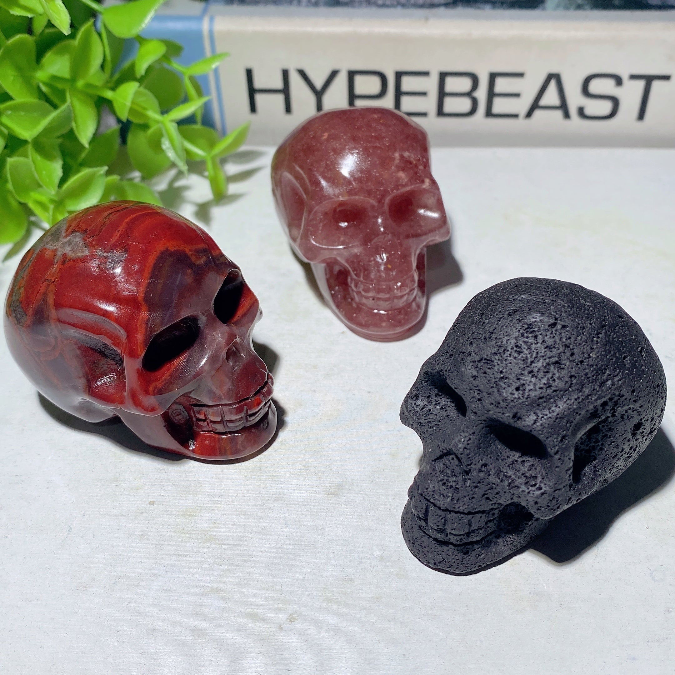 2.0 inch Mixed Crystal Skull Carvings for Healing