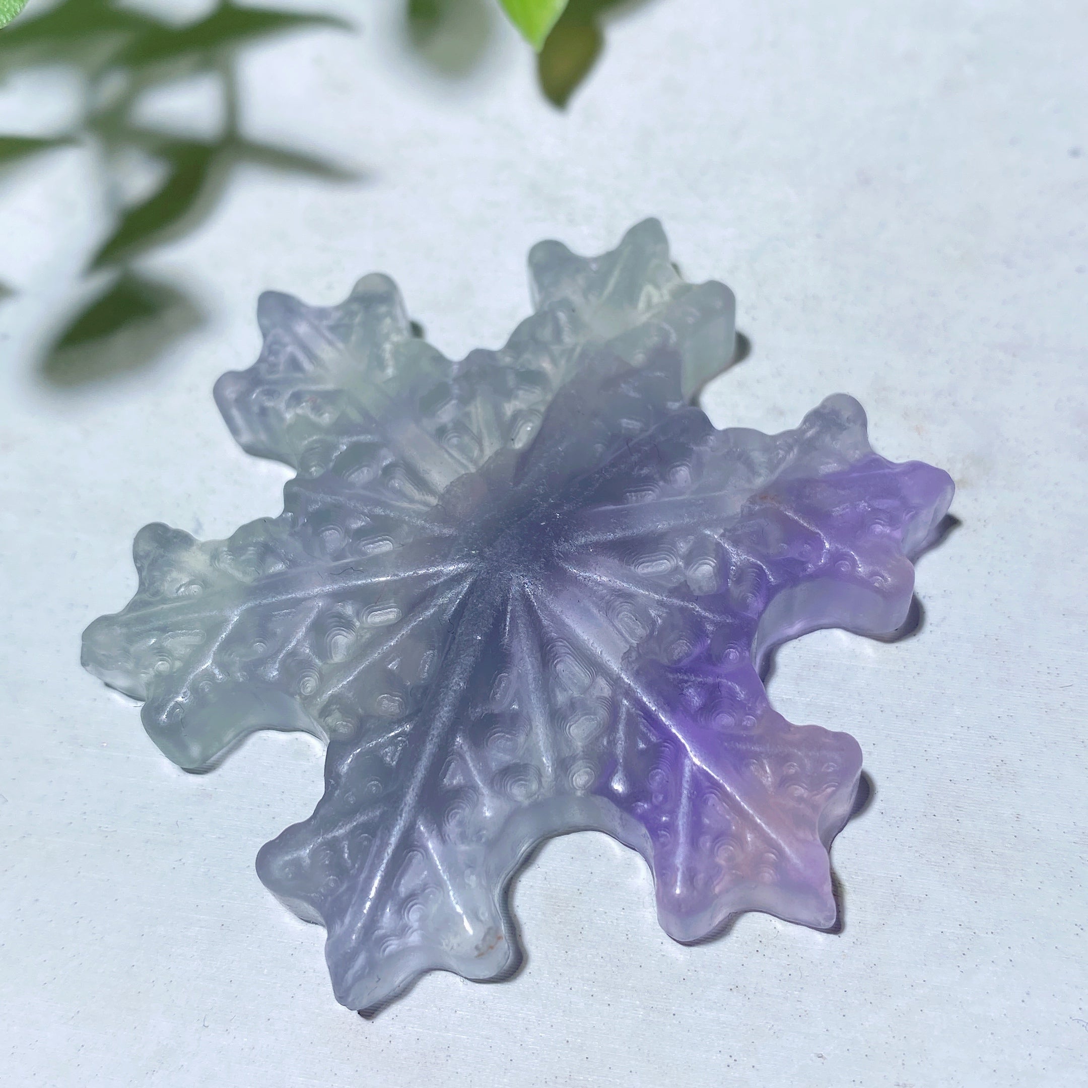 2.0 Inch Mixed Crystal Snowflake Carvings Healing Crystals