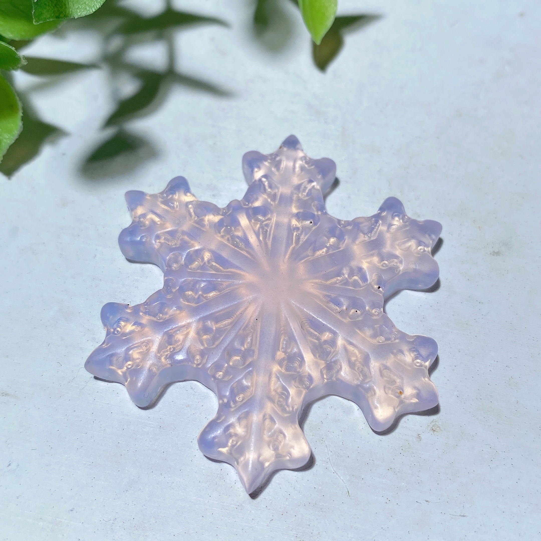 2.0 Inch Mixed Crystal Snowflake Carvings Healing Crystals