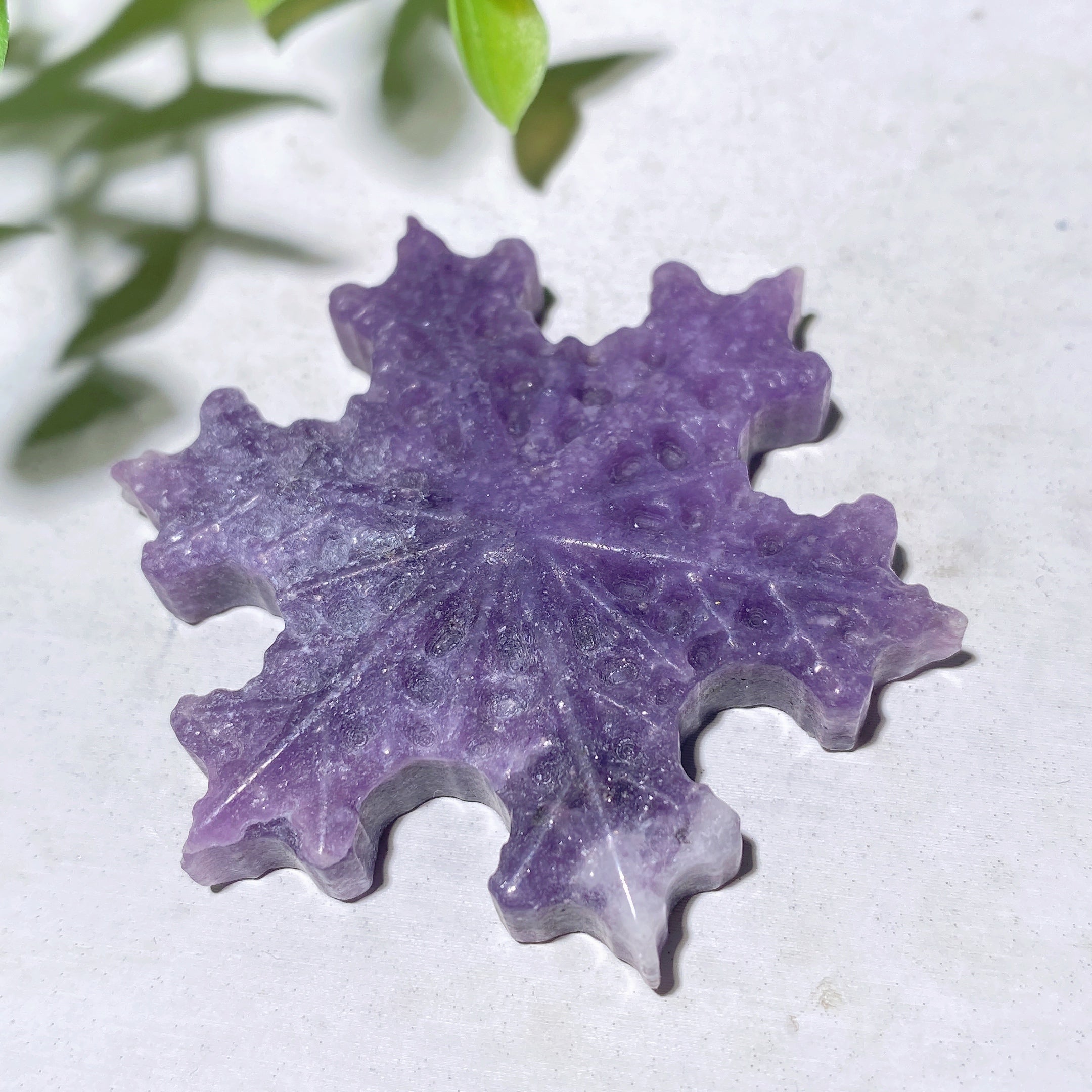 2.0 Inch Mixed Crystal Snowflake Carvings Healing Crystals