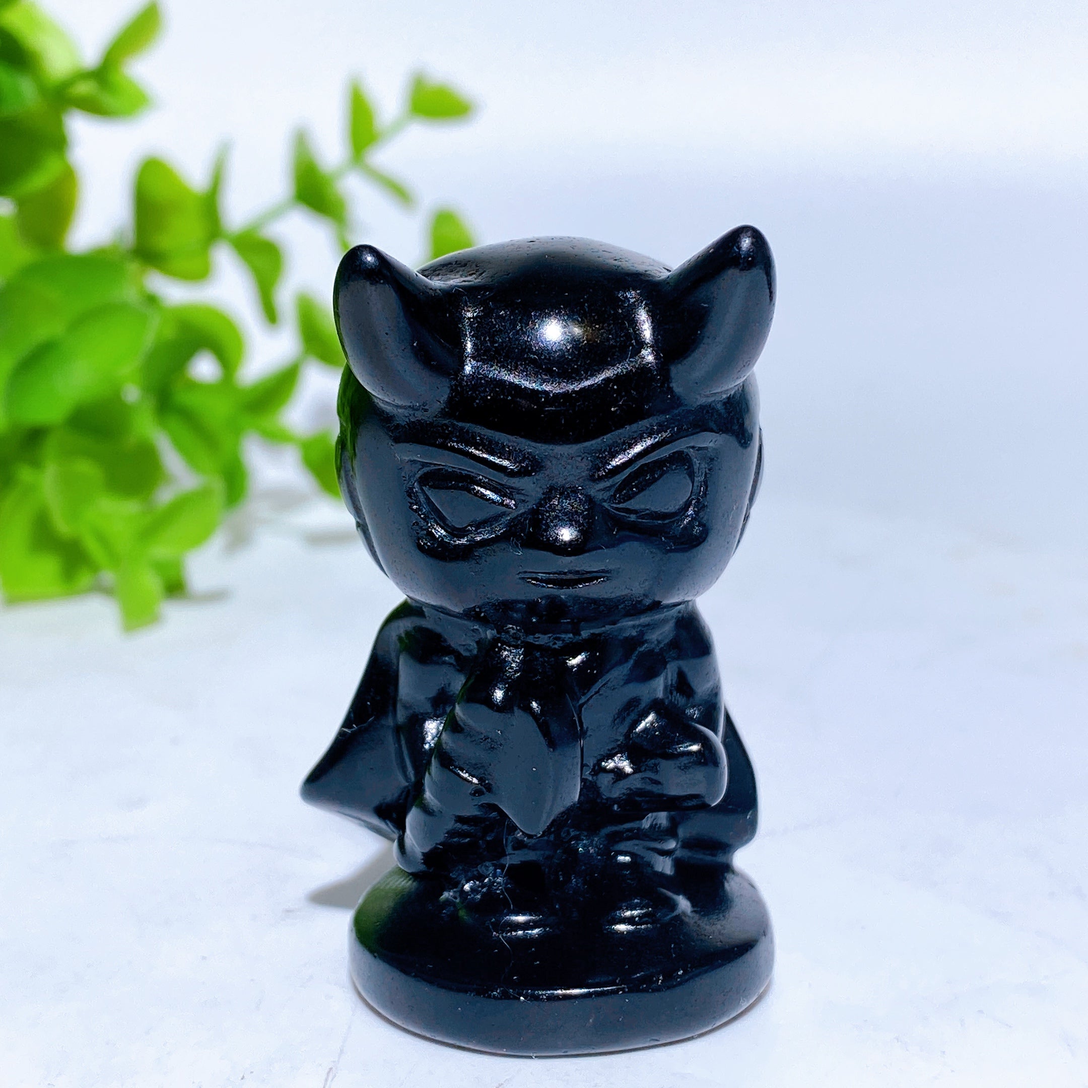 2.1" Black Obsidian Marvel Character Crystal Figurines
