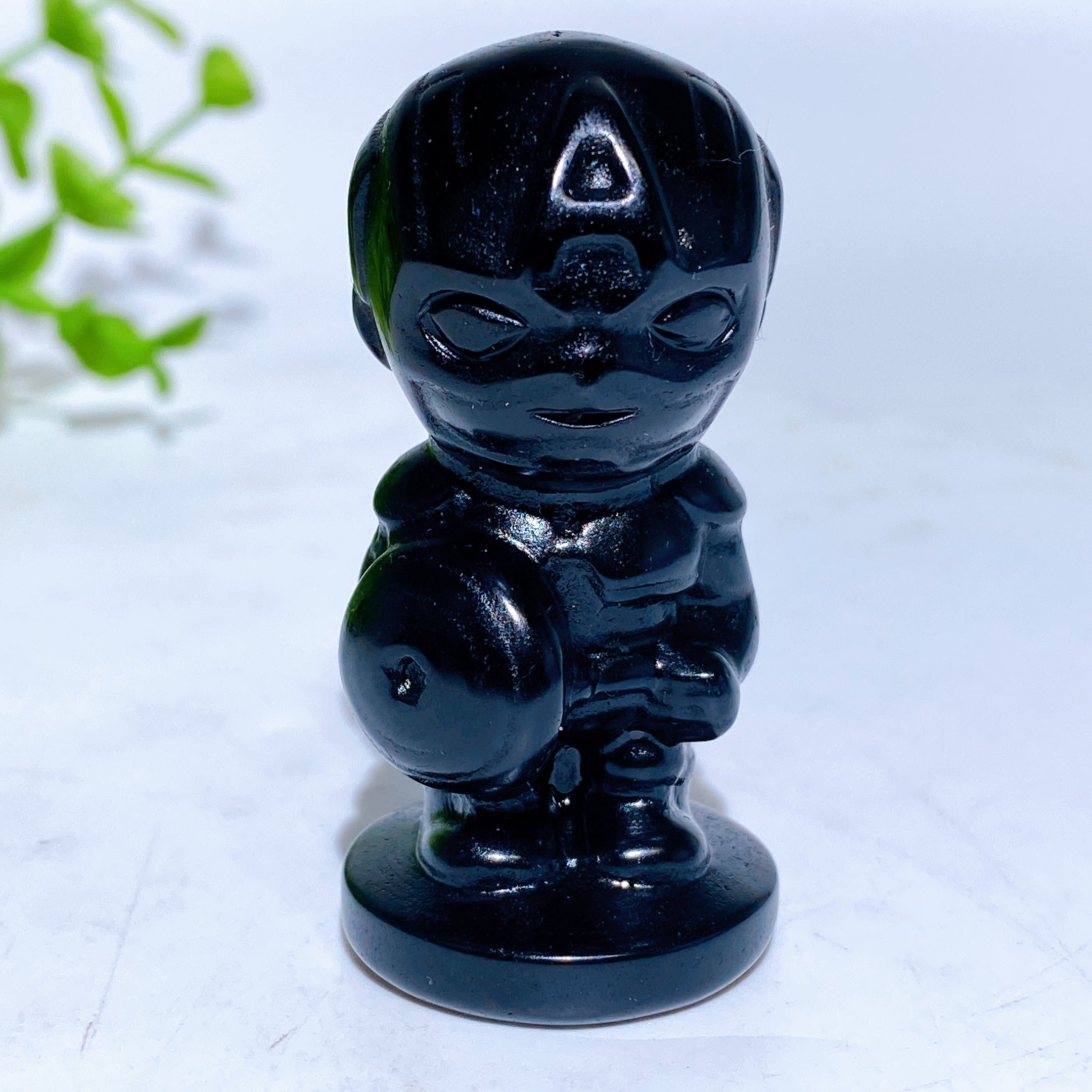 2.1" Black Obsidian Marvel Character Crystal Figurines