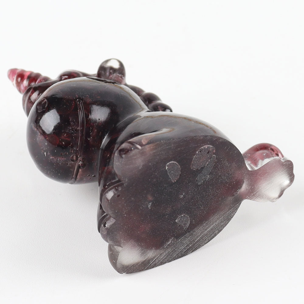 2.1" Garnet Resin Unicorn Figurine for Spiritual Energy