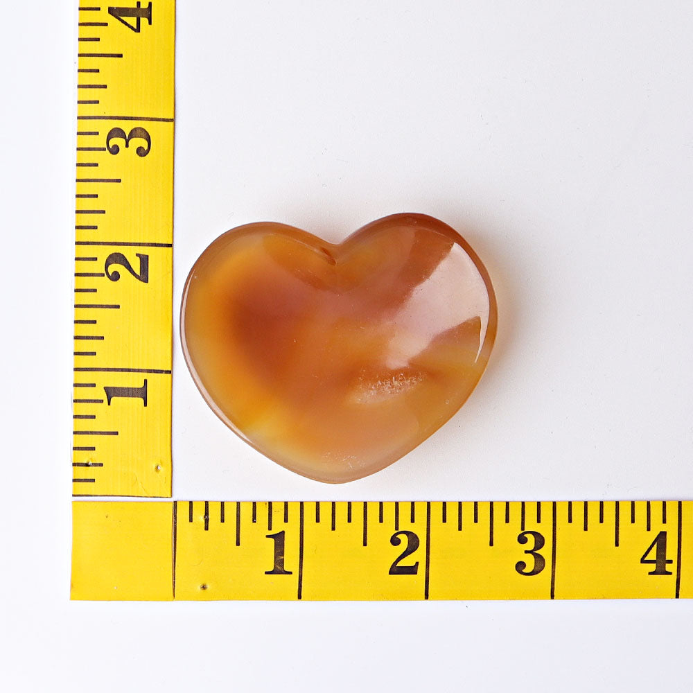 2.1-inch Agate Heart Shaped Crystal Bowl
