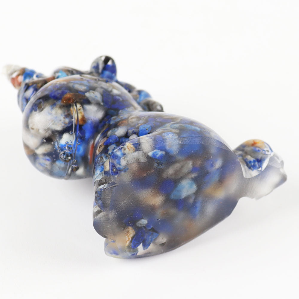 2.1-Inch Lapis Resin Unicorn Crystal Figurine for Healing Energy
