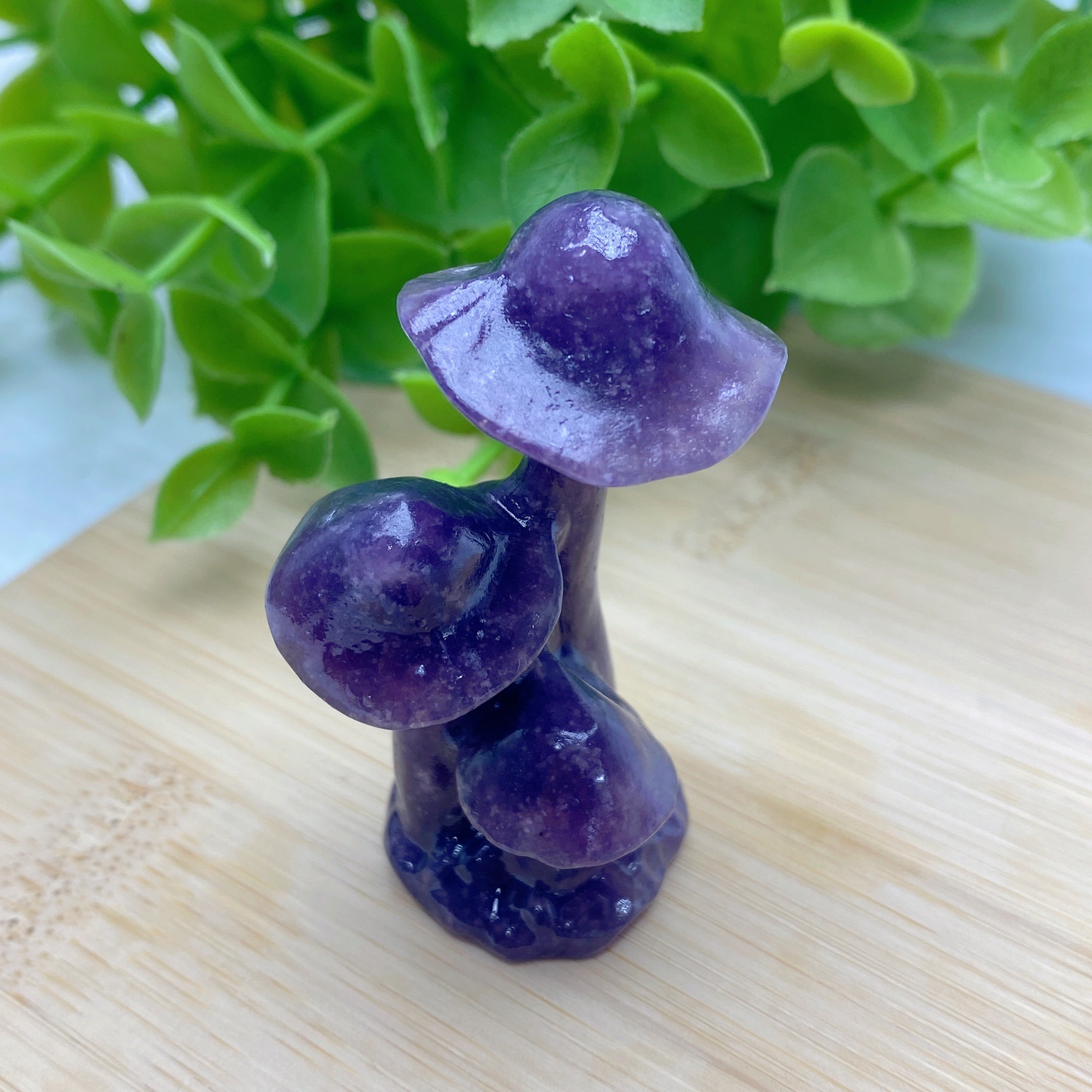 2.1 Inch Mixed Crystal Mushroom Carvings for Healing