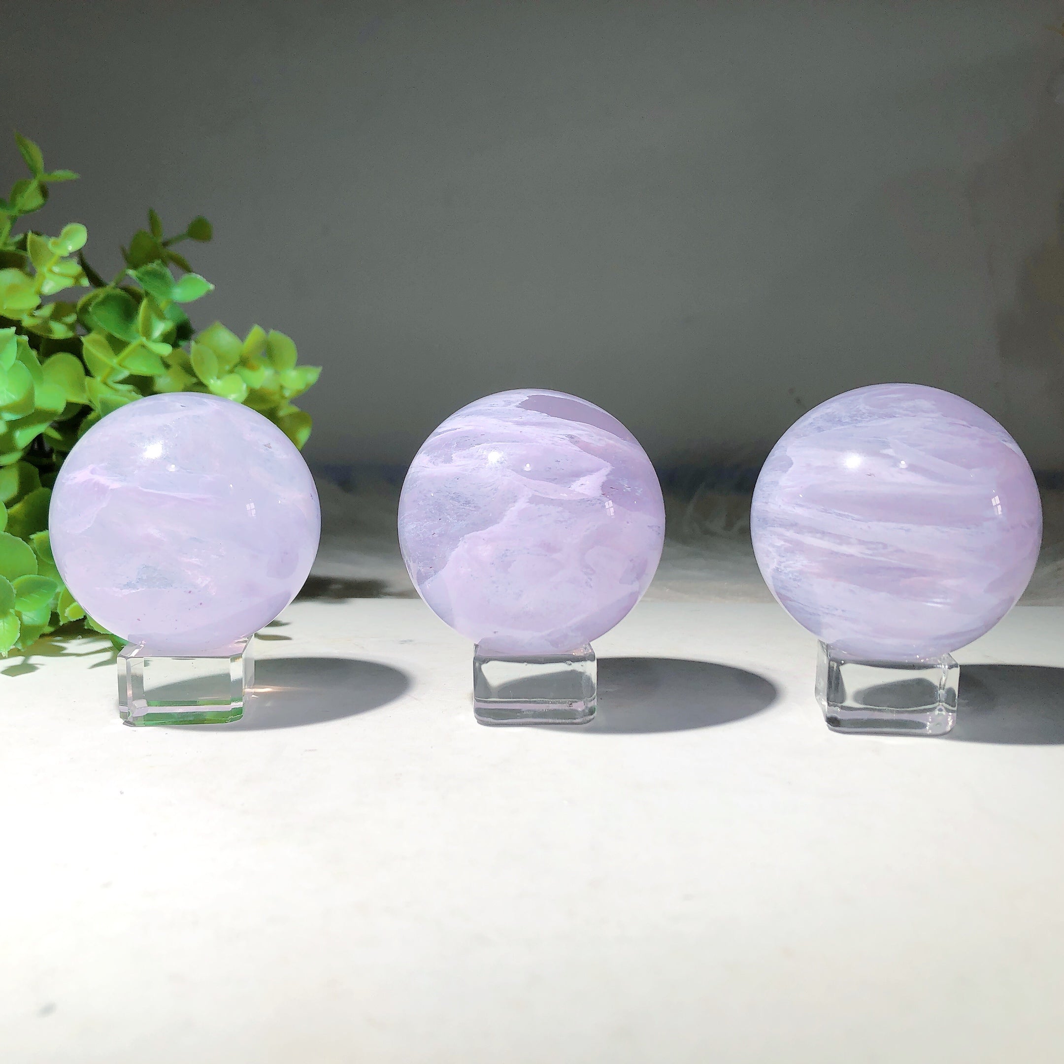 2.1 inch Purple Amethyst Crystal Healing Sphere
