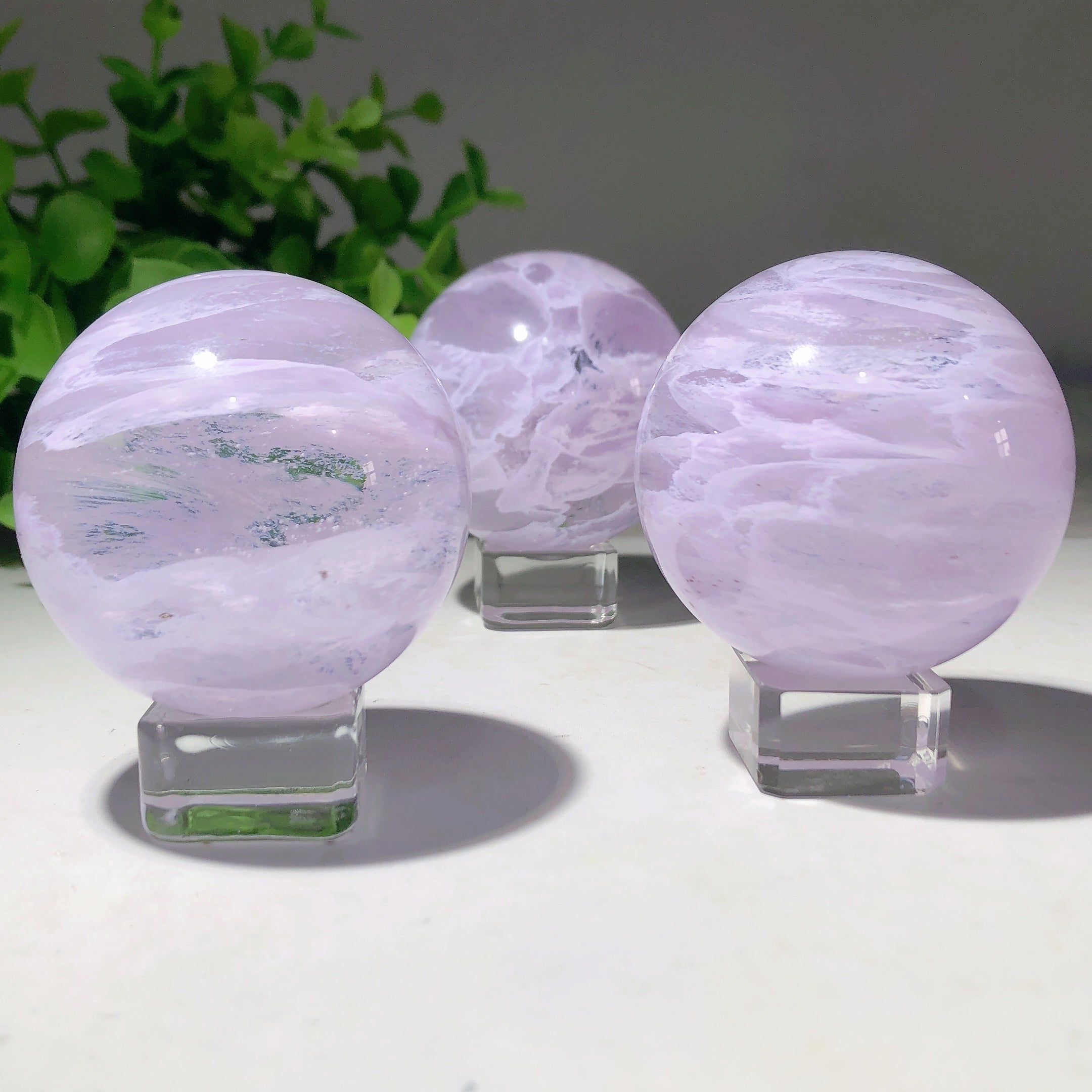 2.1 inch Purple Amethyst Crystal Healing Sphere