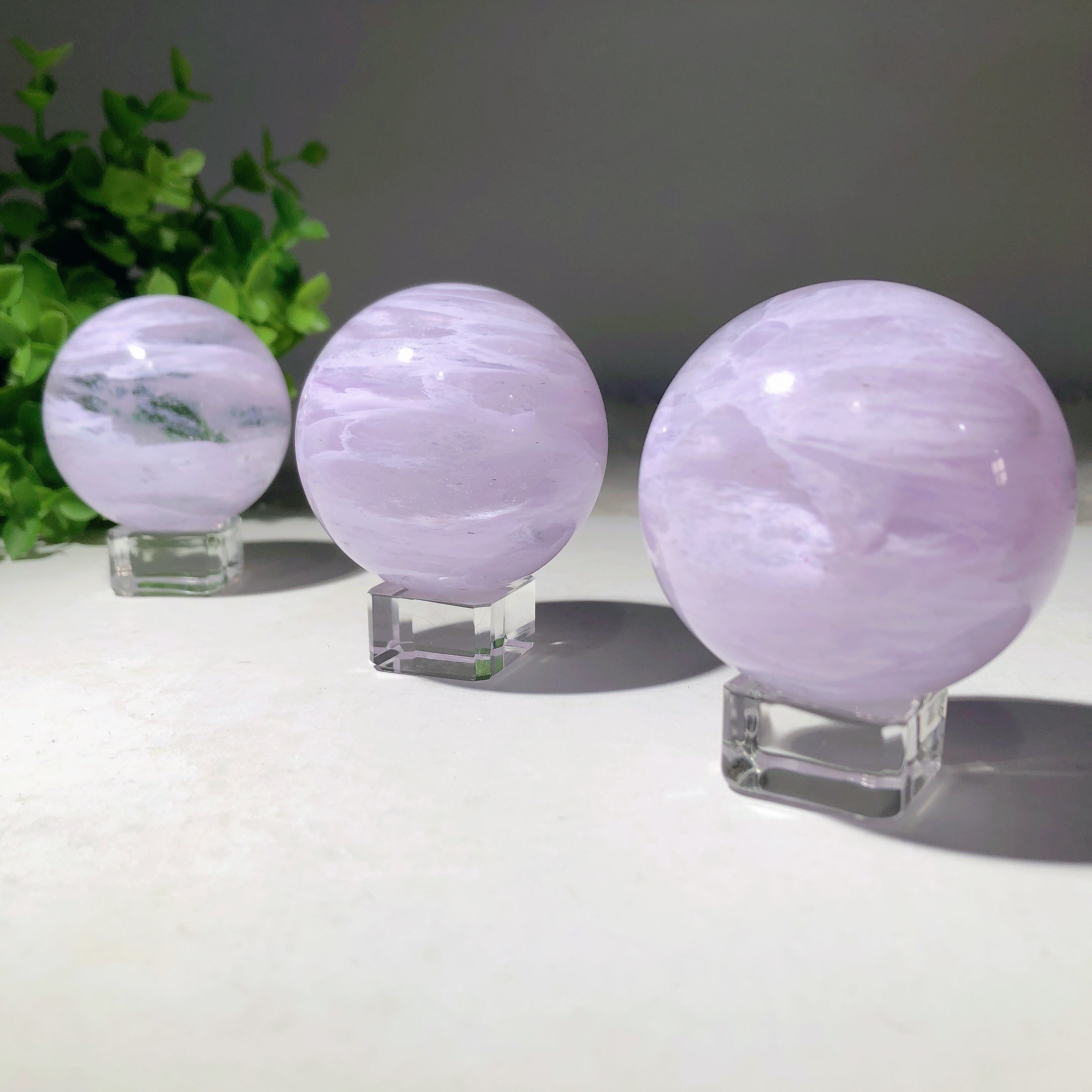2.1 inch Purple Amethyst Crystal Healing Sphere