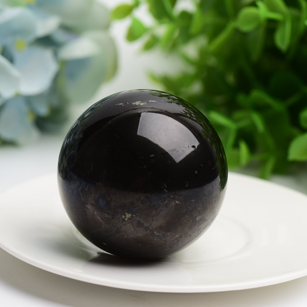 2.1" Schungite Sphere for Energy Healing & Protection