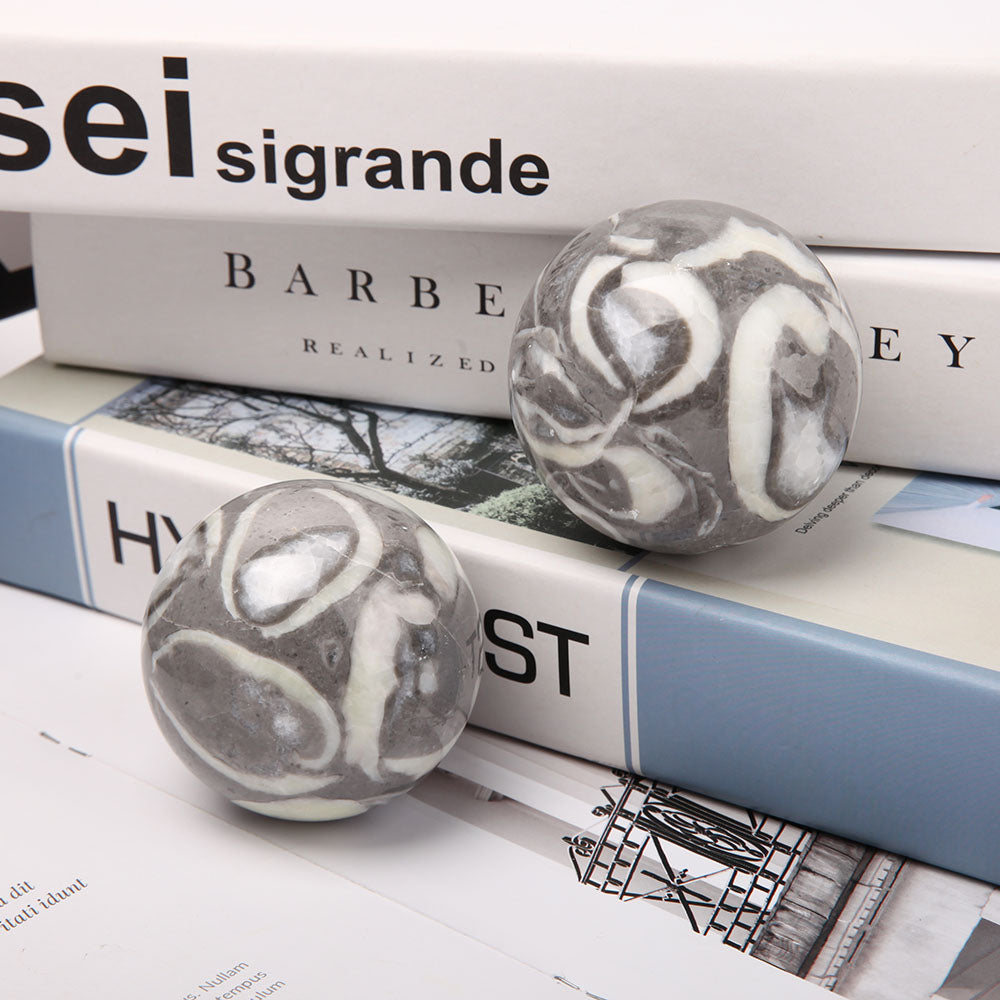 2.2-2.45 inch Shell Crystal Sphere for Healing & Decoration