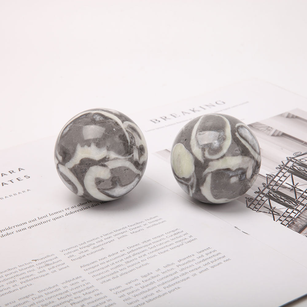 2.2-2.45 inch Shell Crystal Sphere for Healing & Decoration