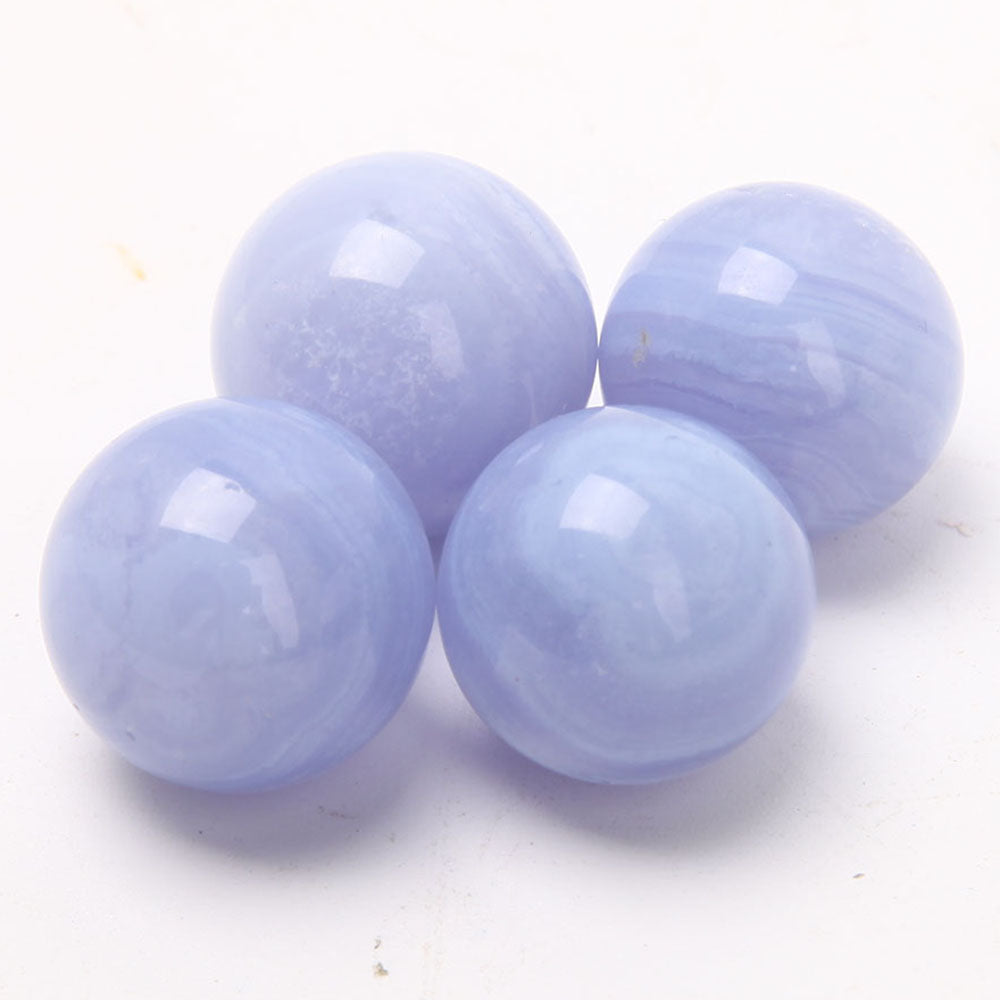 2.2-2.5cm Blue Lace Agate Mini Sphere for Healing & Balance