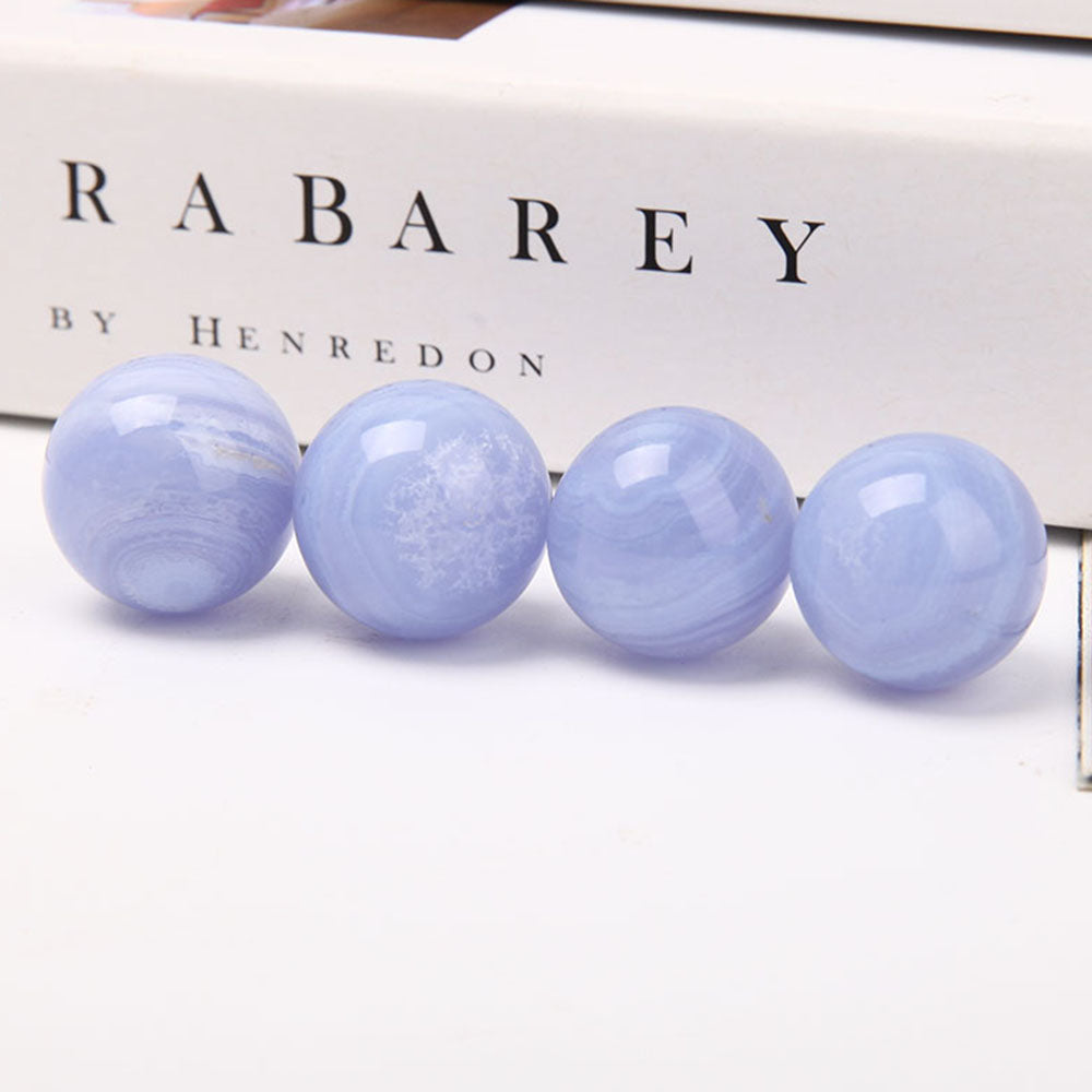 2.2-2.5cm Blue Lace Agate Mini Sphere for Healing & Balance