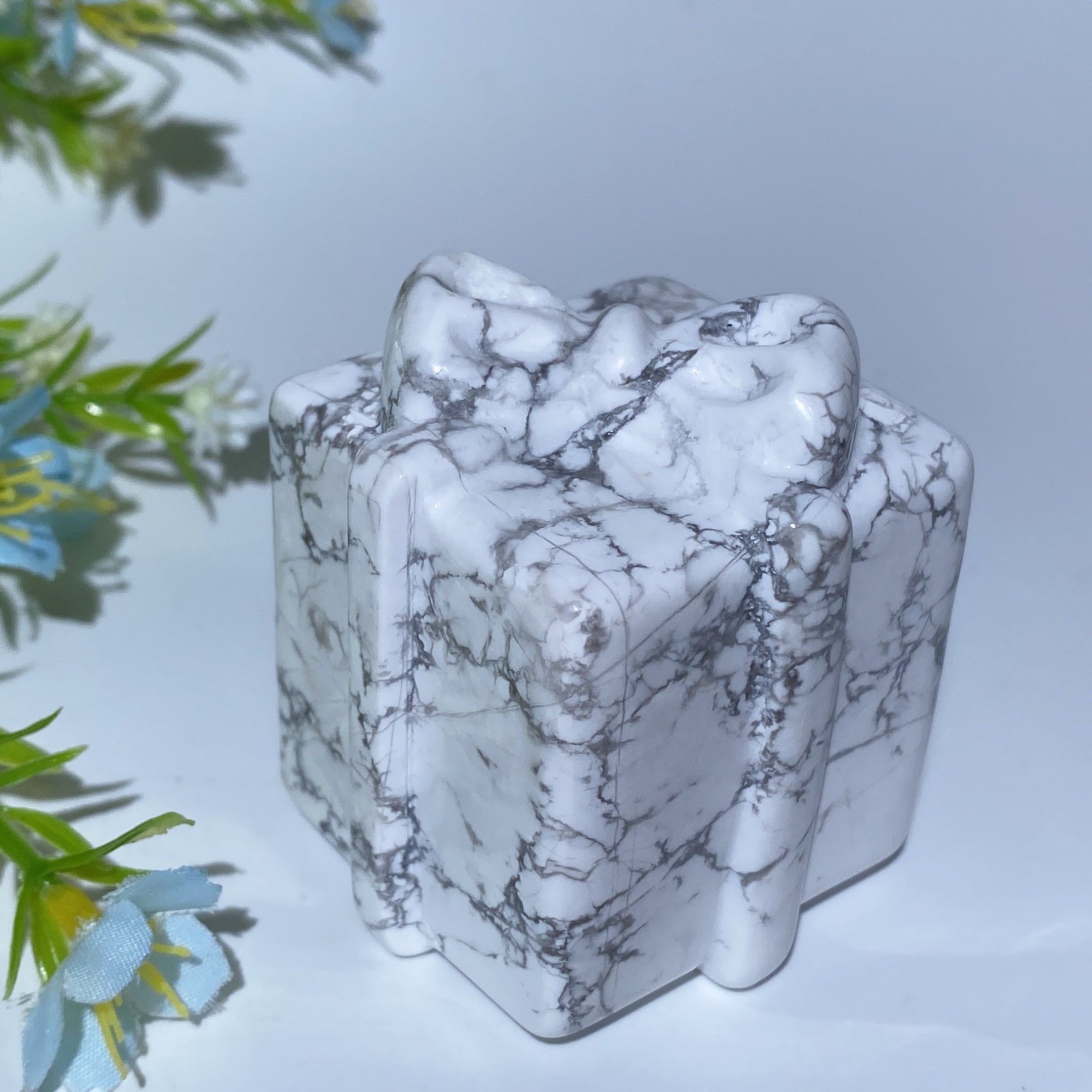 2-2.2 inch Mixed Crystal Carved Gift Box for Healing
