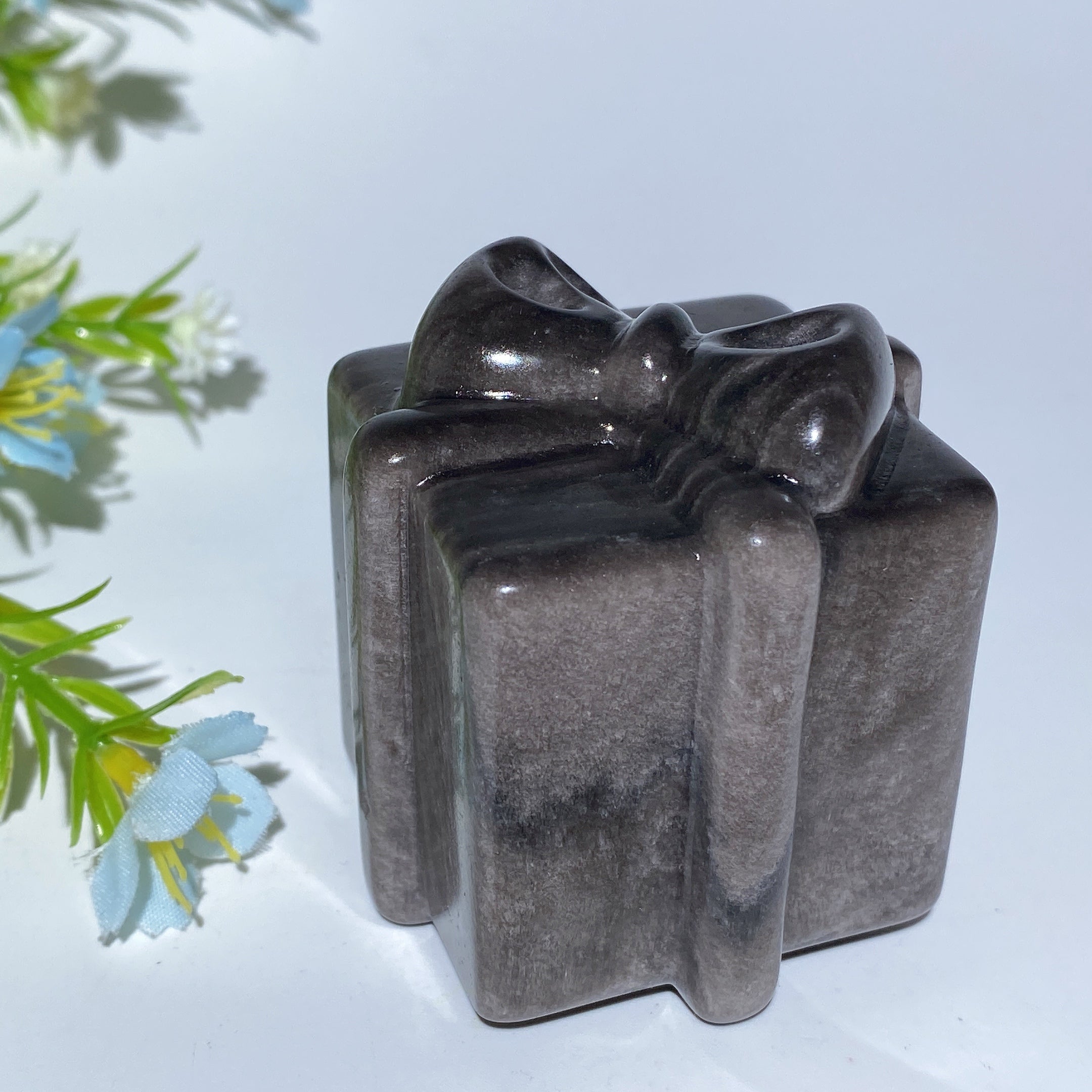 2-2.2 inch Mixed Crystal Carved Gift Box for Healing