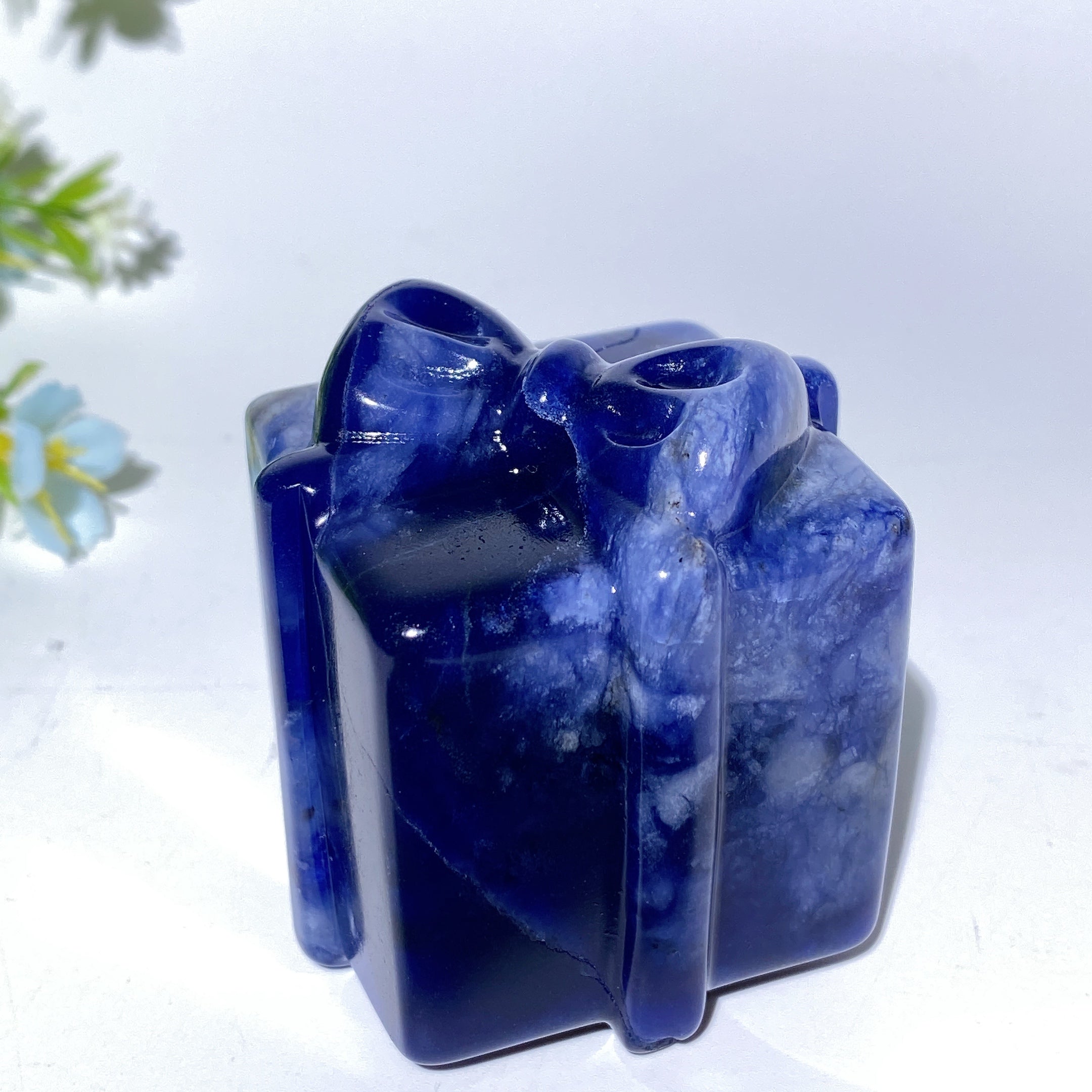 2-2.2 inch Mixed Crystal Carved Gift Box for Healing