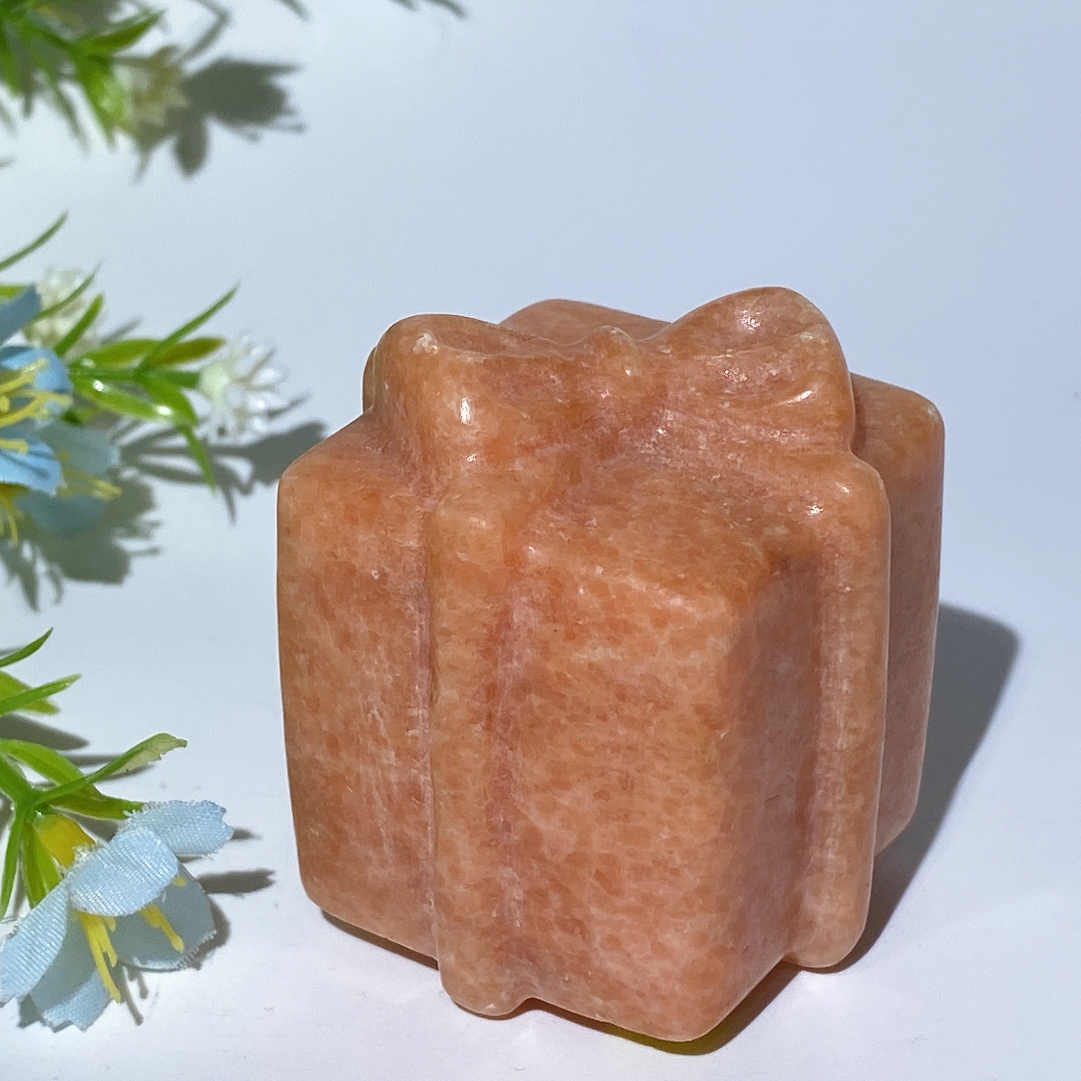 2-2.2 inch Mixed Crystal Carved Gift Box for Healing