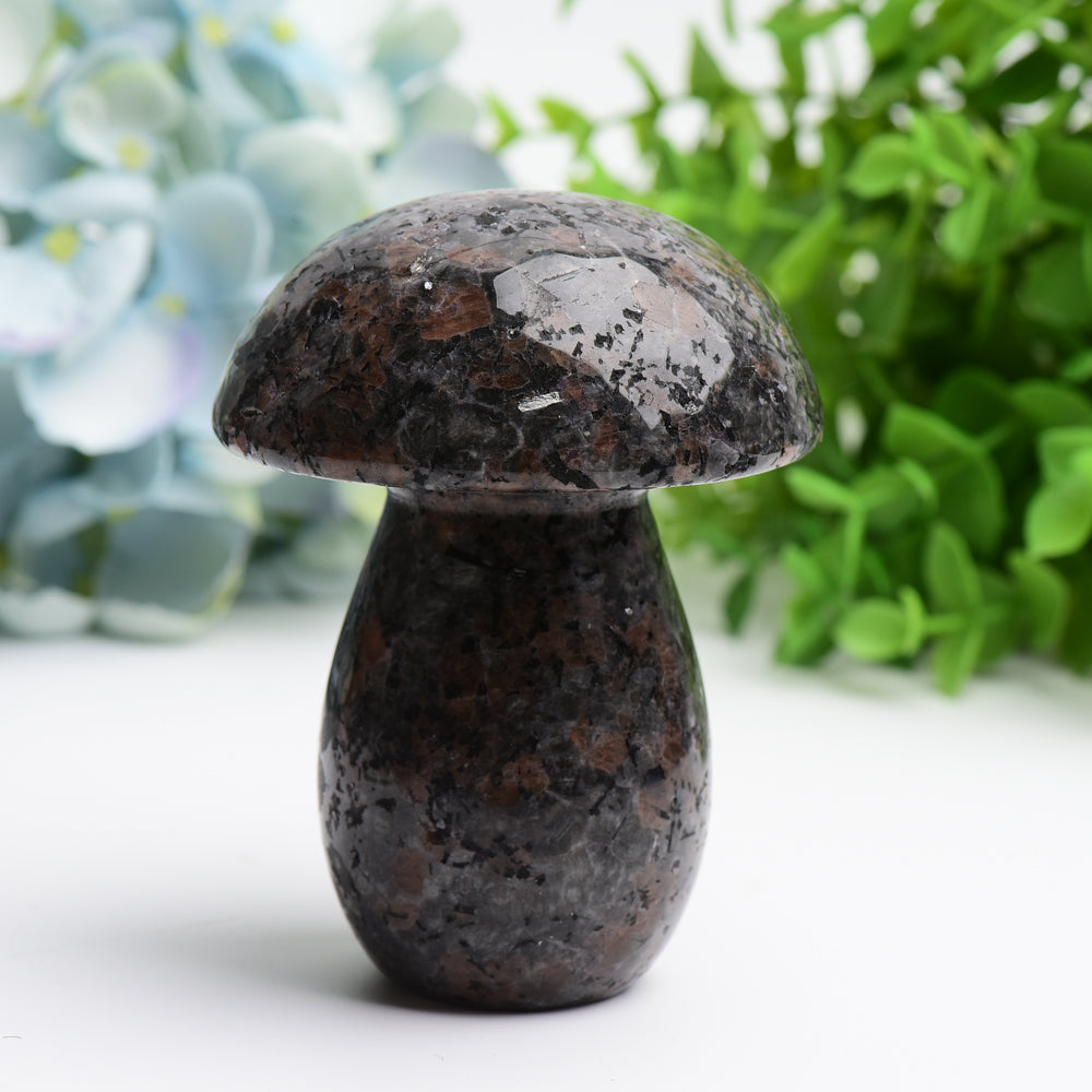 2.2-3.8 Inch Yooperlite Mushroom Crystal Figurine
