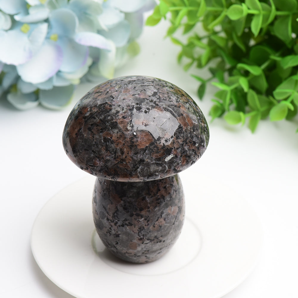 2.2-3.8 Inch Yooperlite Mushroom Crystal Figurine