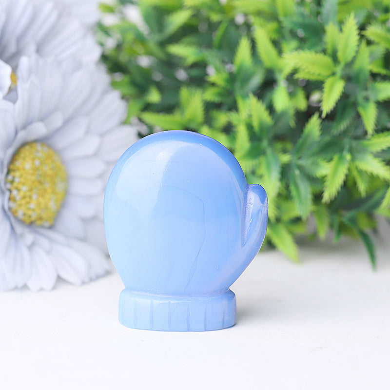 2.2" Crystal Gloves Figurines Carvings for Healing Decor