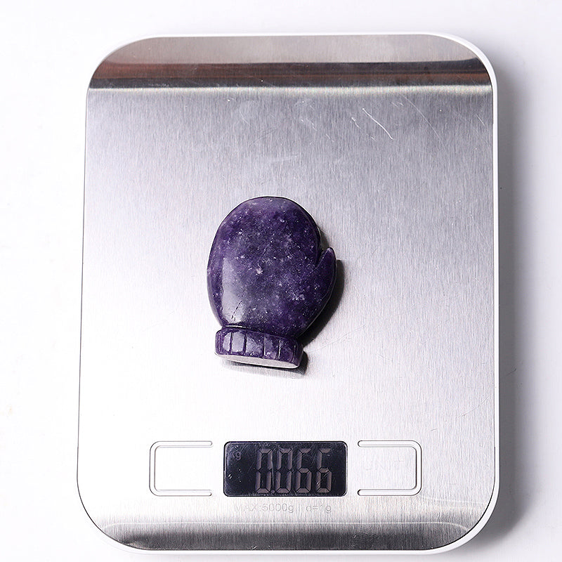 2.2" Crystal Gloves Figurines Carvings for Healing Decor